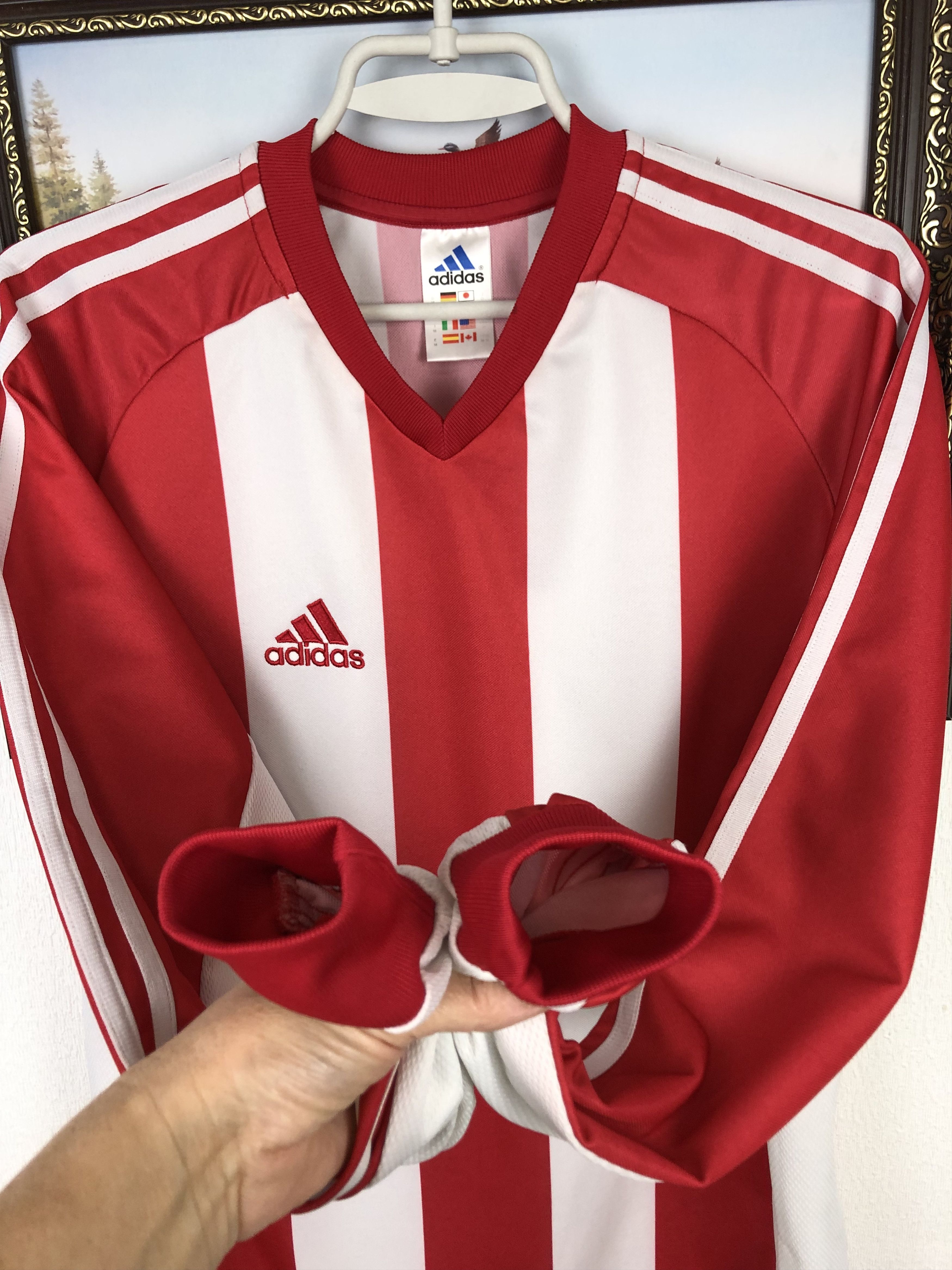 Adidas Vintage 90's Adidas Football Template Shirt Soccer Jersey Size US M / EU 48-50 / 2 - 5 Thumbnail