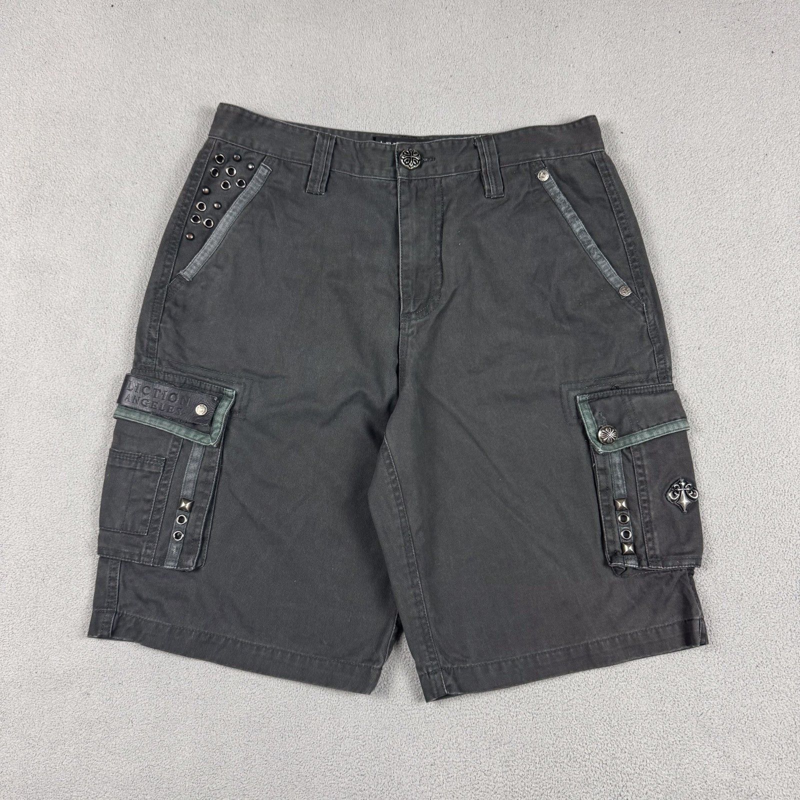 Affliction Affliction Cargo Shorts 32 Chrome Cybergrunge Y2K Mallgoth Size US 32 / EU 48 - 11 Thumbnail