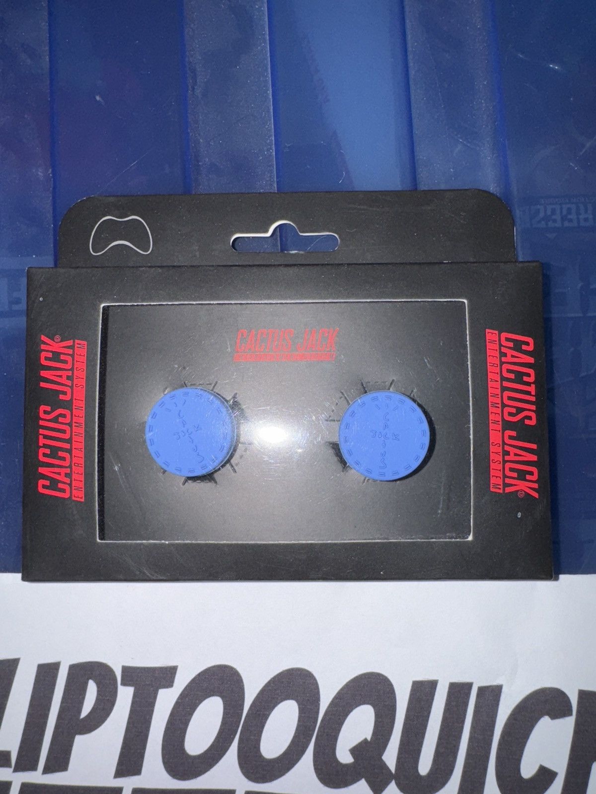 Playstation × Travis Scott Cactus Jack PlayStation Thumb Grips Blue Size ONE SIZE - 3 Thumbnail