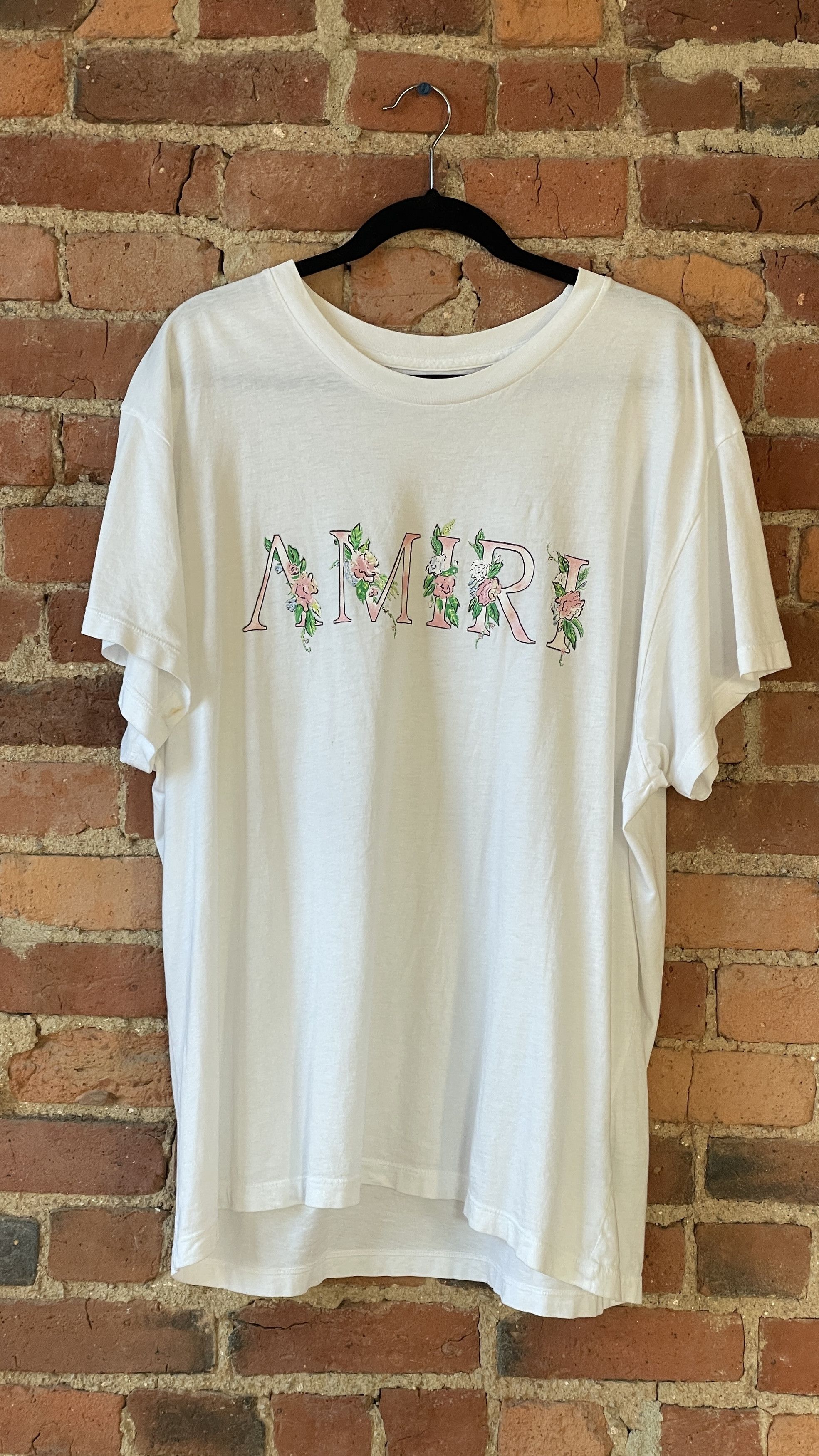 Amiri Floral Logo t-shirt Size US XL / EU 56 / 4 - 1 Thumbnail