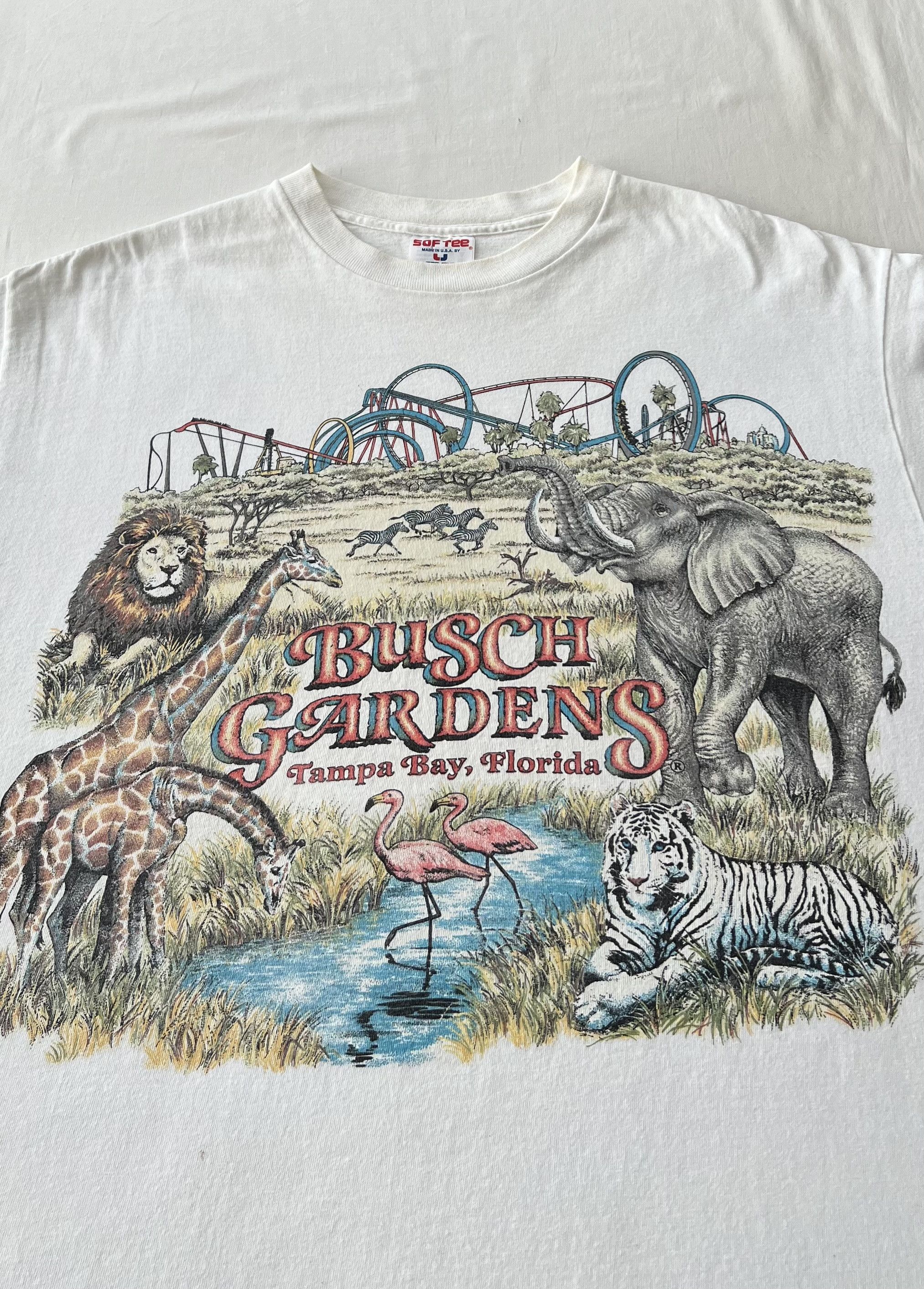 Vintage Vintage 90s Busch Gardens Tampa Bay Florida Animal Nature Size US XL / EU 56 / 4 - 3 Thumbnail