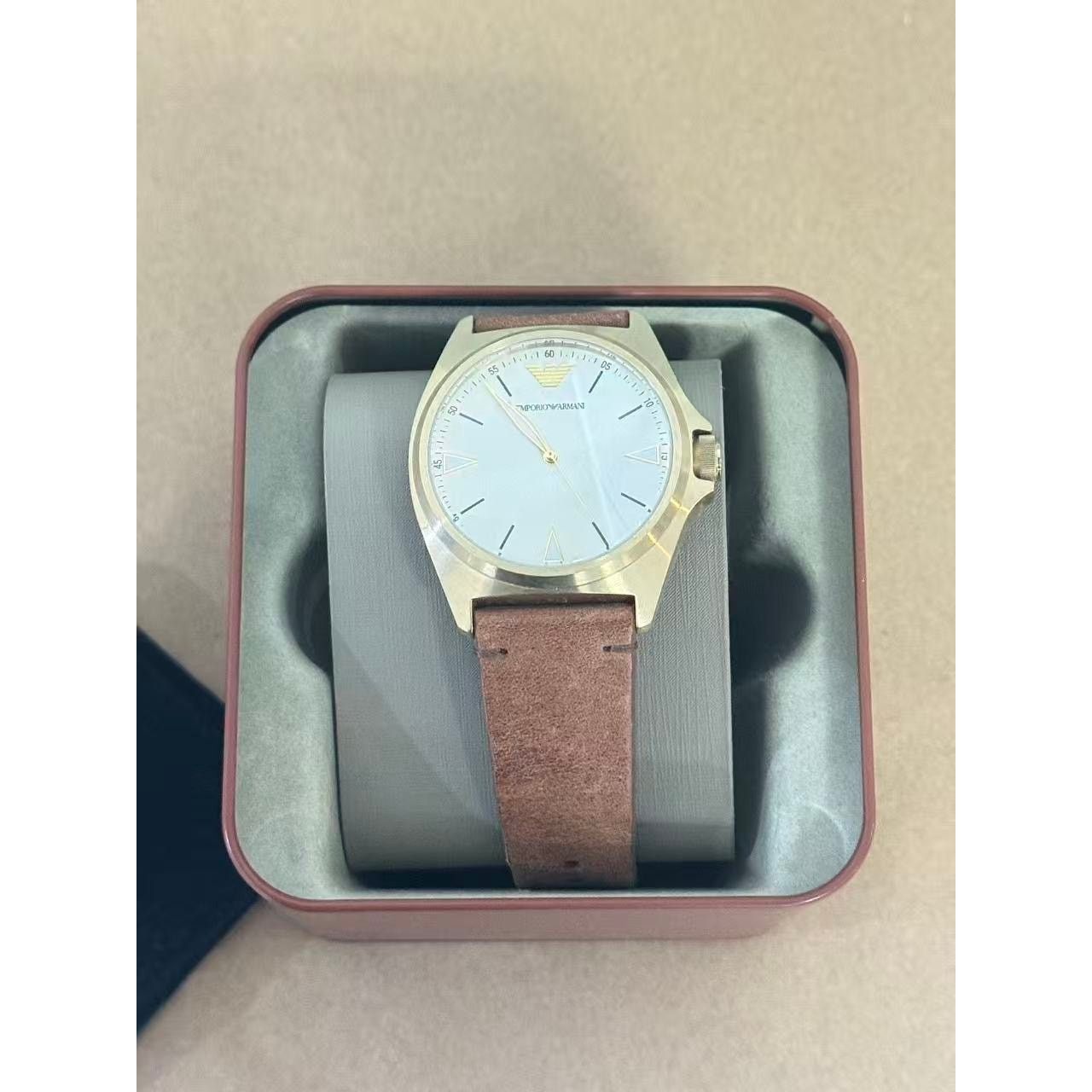 Emporio Armani Emporio Armani Nicola AR11331 Men's Watch With Beige Dial Size 40 - 1 Thumbnail