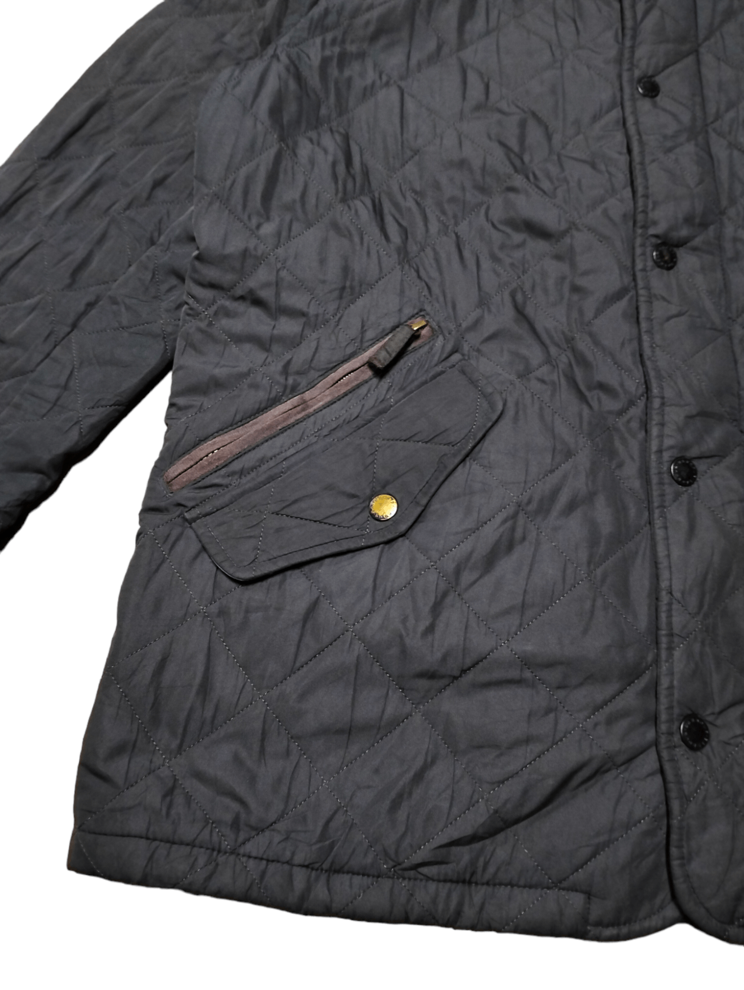 Barbour Vintage Barbour Quilted Zipper Button Jacket Sunfaded Size US M / EU 48-50 / 2 - 7 Thumbnail