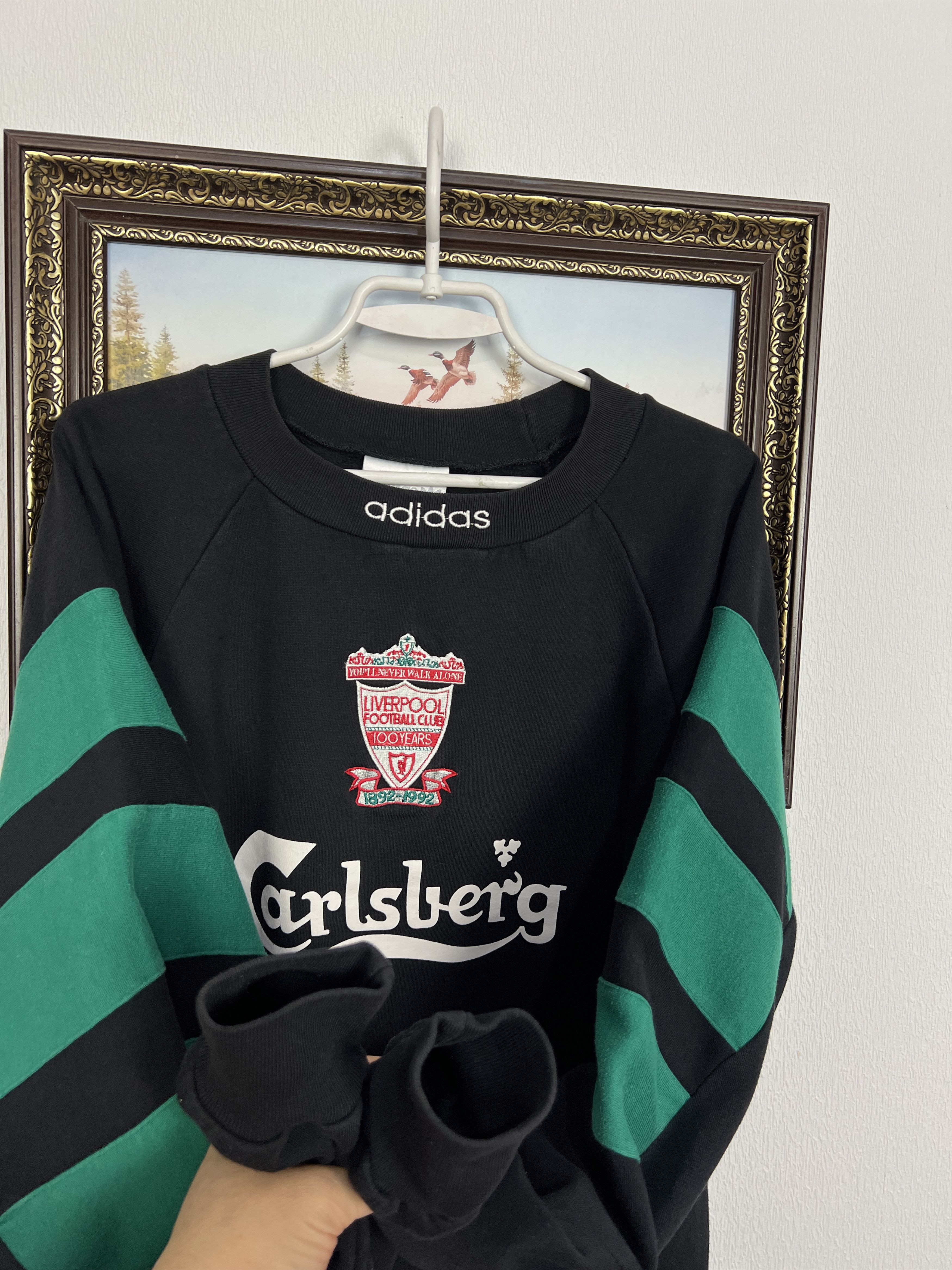 Adidas Liverpool Football Sweatshirt Soccer Track Top Crewneck Size US L / EU 52-54 / 3 - 4 Thumbnail