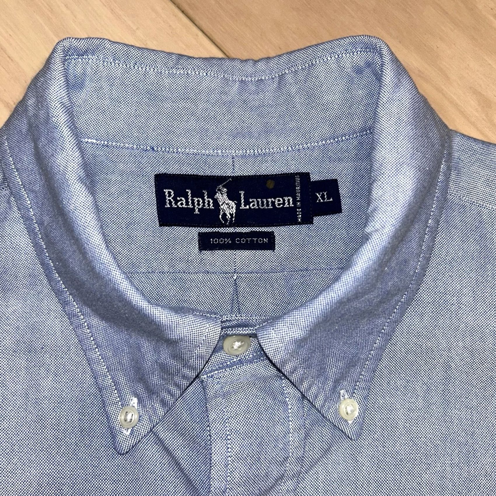 Polo Ralph Lauren VINTAGE Polo Ralph Lauren Button Up Chambray Shirt Long Sleeve Men’s XL Blue Solid Size US XL / EU 56 / 4 - 5 Thumbnail