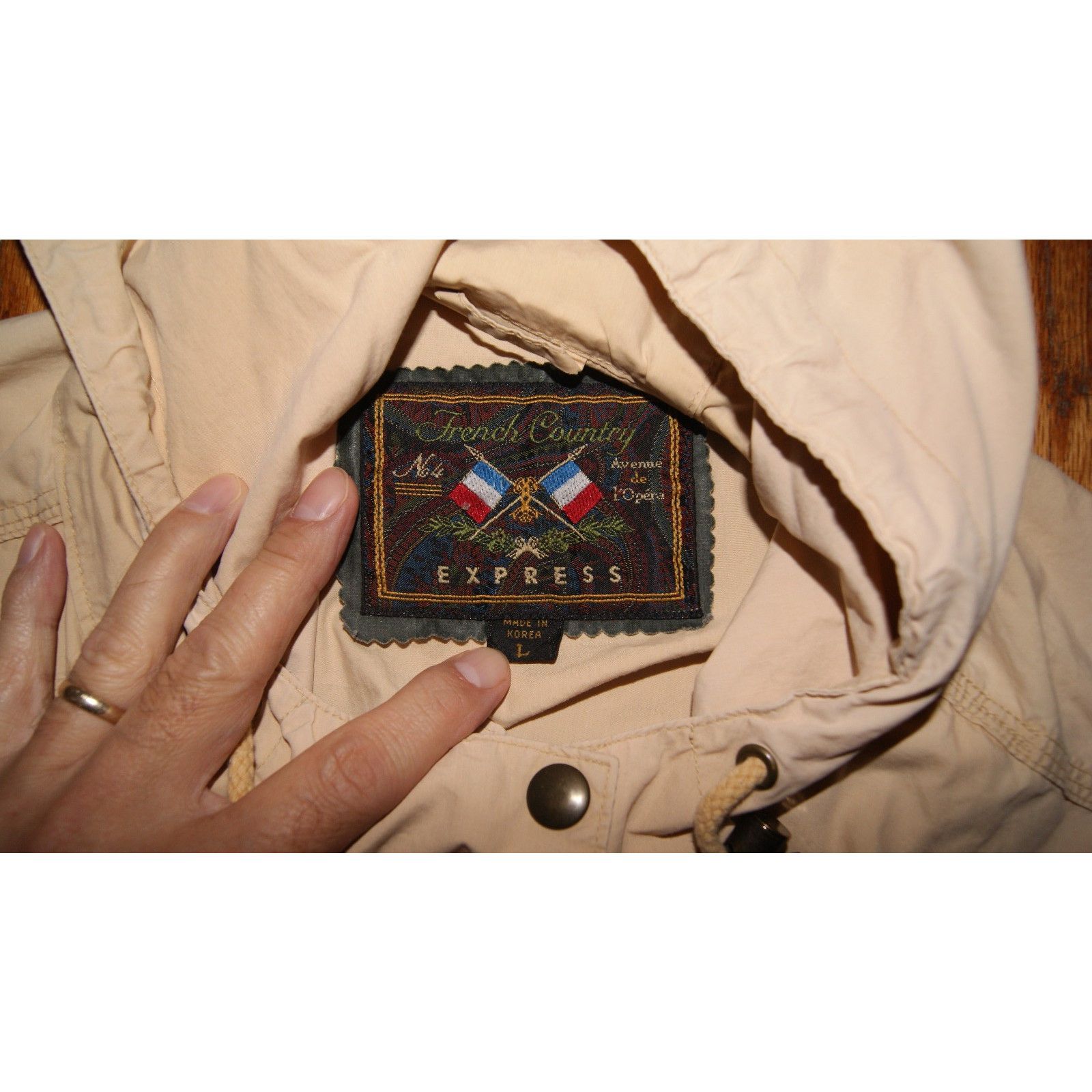 Express VTG Express Country Long Hooded Parka Pockets Jacket Mens L Size US L / EU 52-54 / 3 - 3 Thumbnail