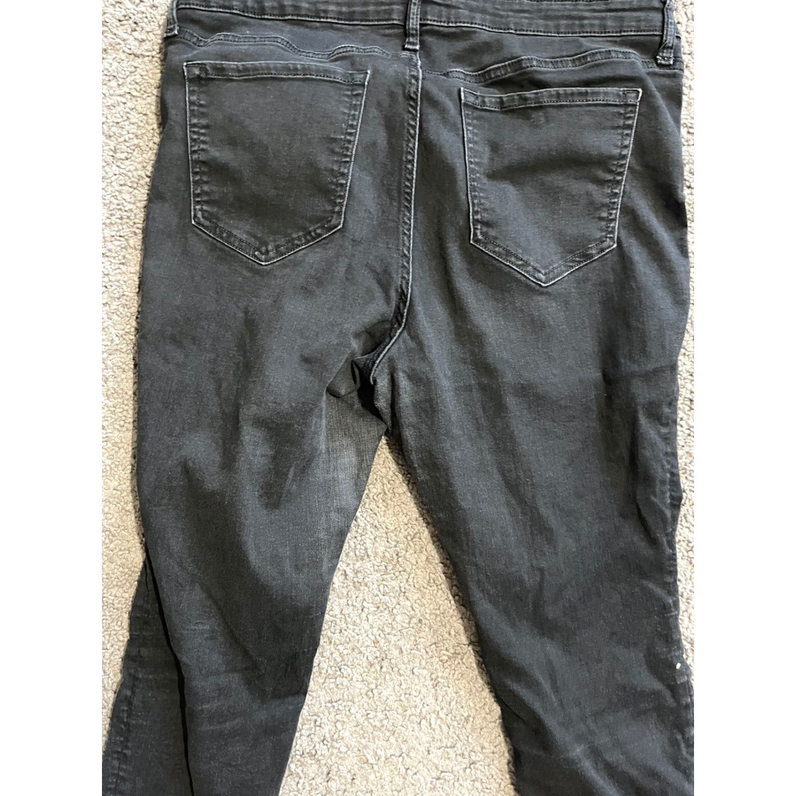Gap Gap Jeans Jegging Denim 33 Black Solid Women Adult Regular Rise 26in Mid - Brand Gap Womens Jeans 33 Black Solid Size 24" / US 00 / IT 34 - 4 Thumbnail