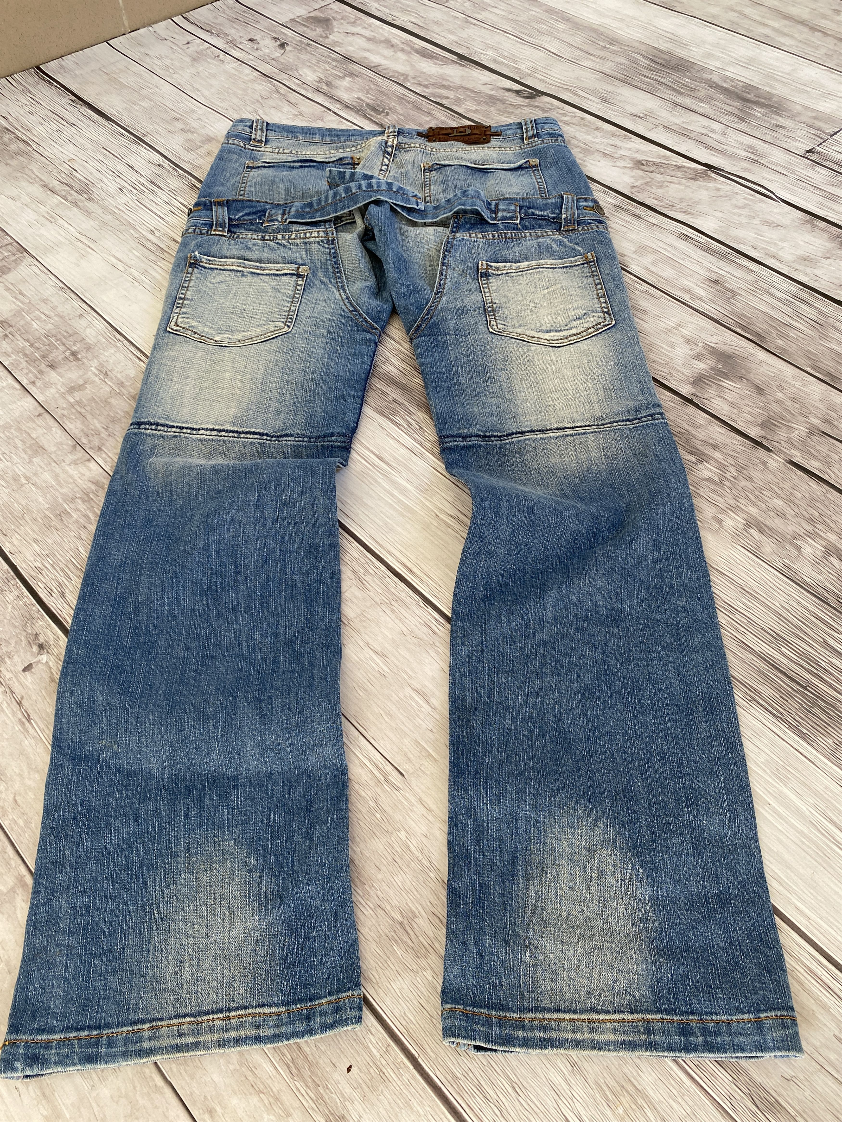 Hysteric Glamour × Japanese Brand Vintage Rick Owens Junya Watanabe Style Double Jeans Size US 32 / EU 48 - 5 Thumbnail