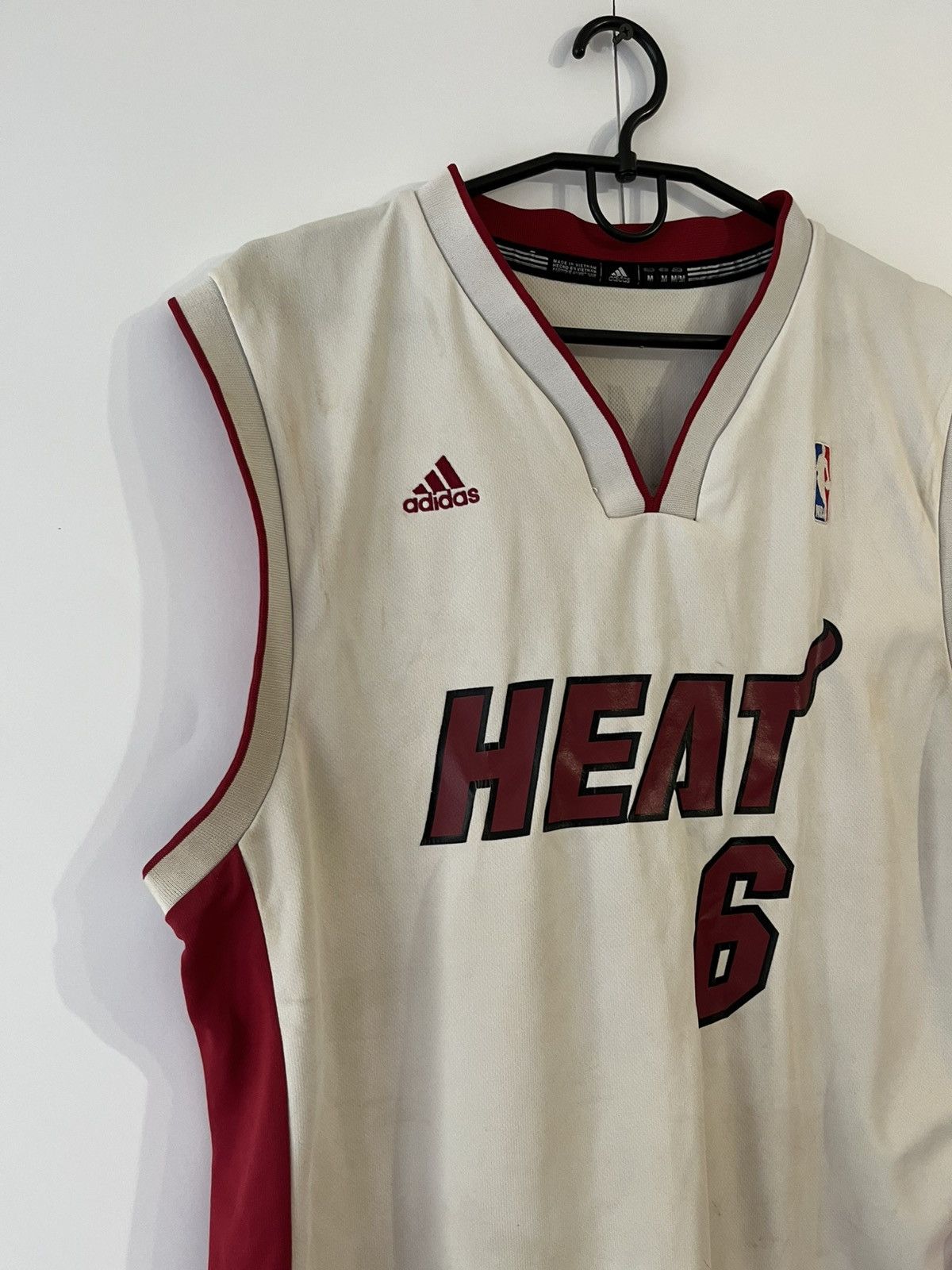 Adidas Adidas Miami Heat LeBron James #6 NBA Basketball Jersey Size US M / EU 48-50 / 2 - 2 Thumbnail