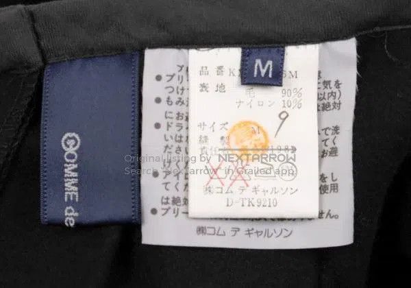 Comme des Garcons Comme Des Garcons size M Black Vintage Pleated Design Half Size 23" - 7 Thumbnail