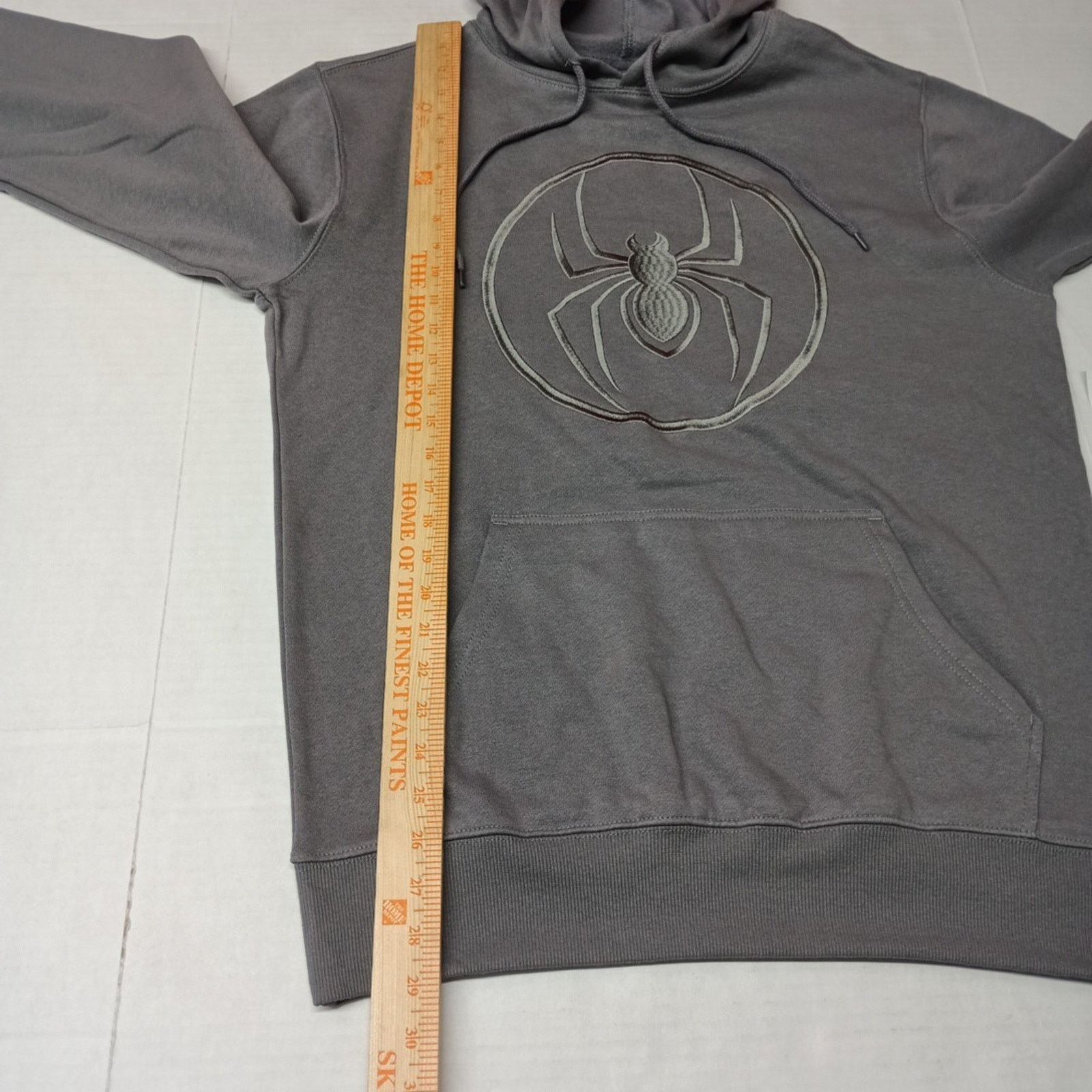 Marvel Comics Marvel Spider-Man Hoodie Gray Embroidered Logo Men M (38/40) Size US M / EU 48-50 / 2 - 7 Thumbnail