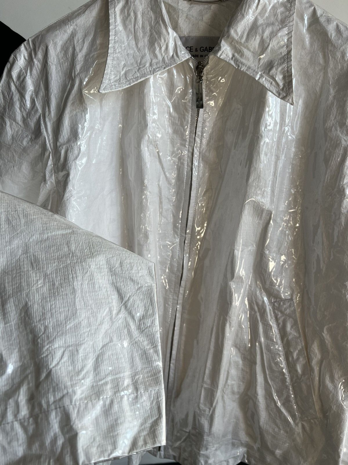 Dolce & Gabbana Vintage SS96 Dolce & Gabbana Plastic Laminated Jacket Size US L / EU 52-54 / 3 - 2 Thumbnail