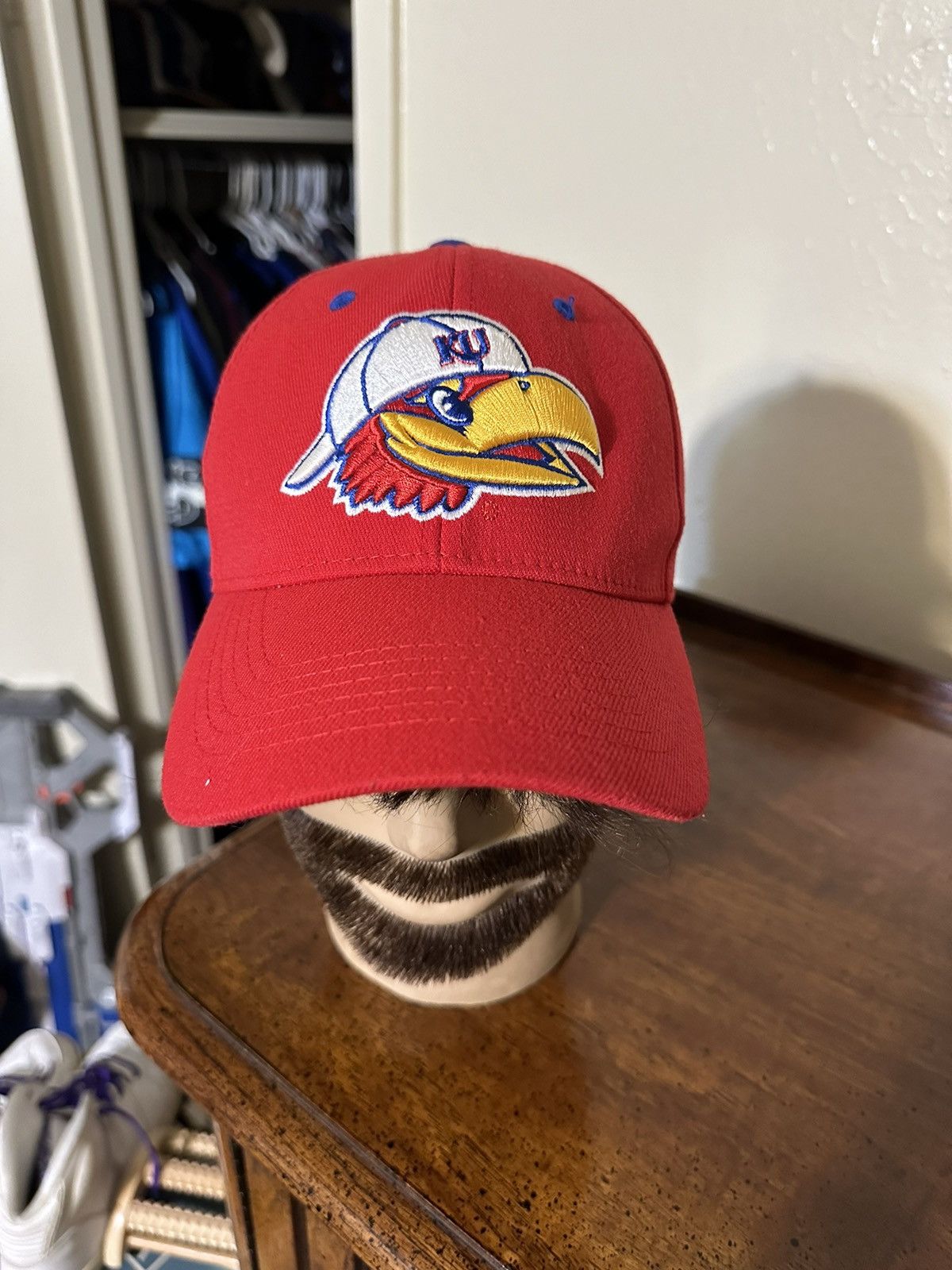 NCAA × Vintage Vintage NCAA Kansas Jayhawks university one size hat 90s Size ONE SIZE - 2 Thumbnail