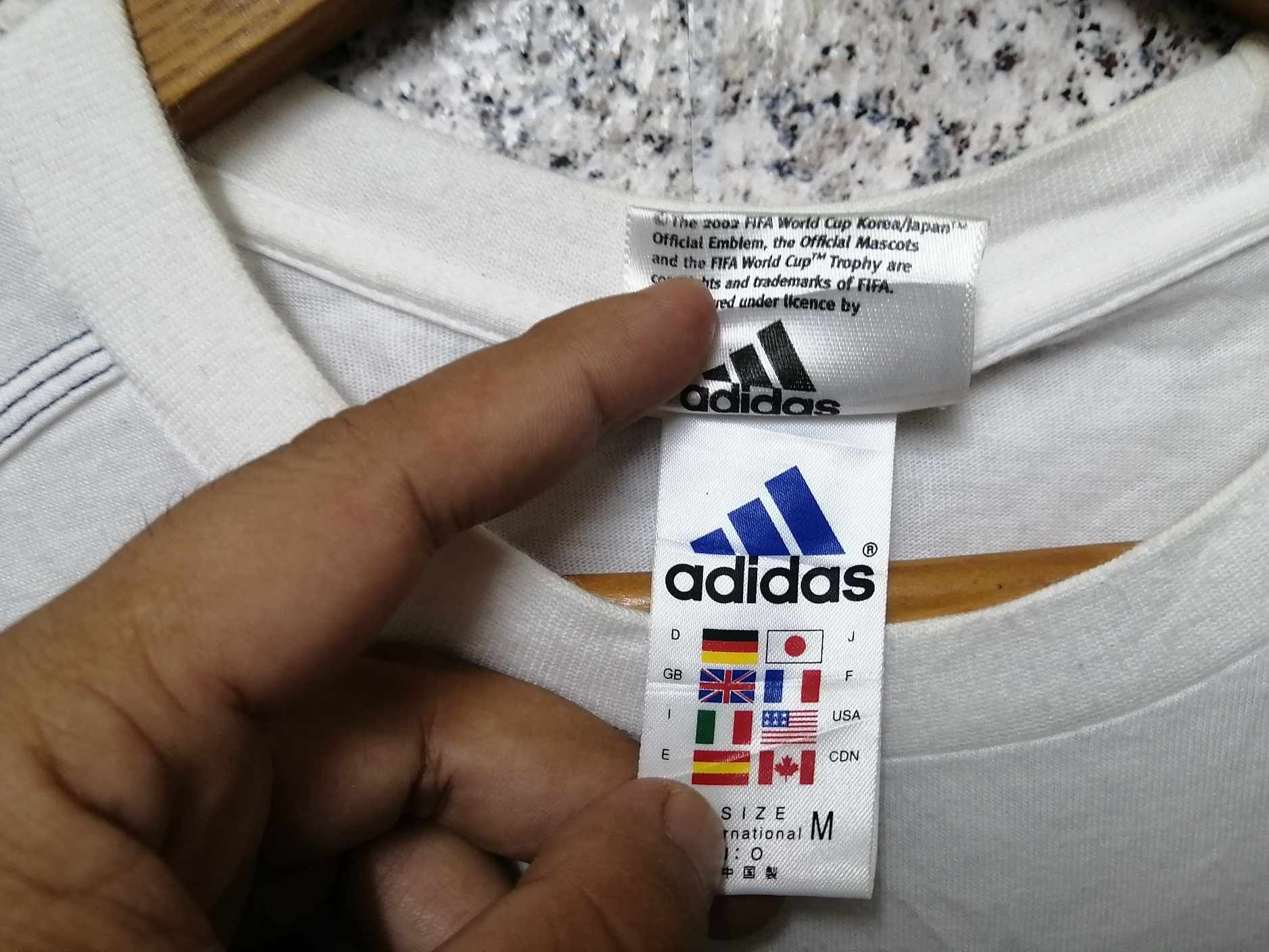 Adidas Vintage Adidas World Cup 2002 Korea Japan soccer Very Rare Size US M / EU 48-50 / 2 - 6 Thumbnail