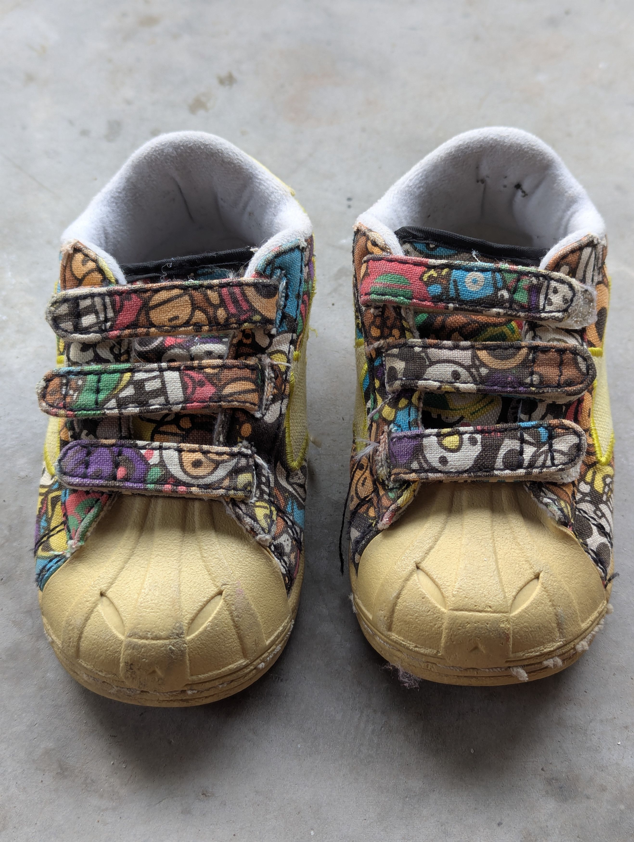 Bape A BATHING APE BAPE Bapesta Skullsta Kids Baby Milo Sneakers Size US 5 / EU 37 - 2 Thumbnail