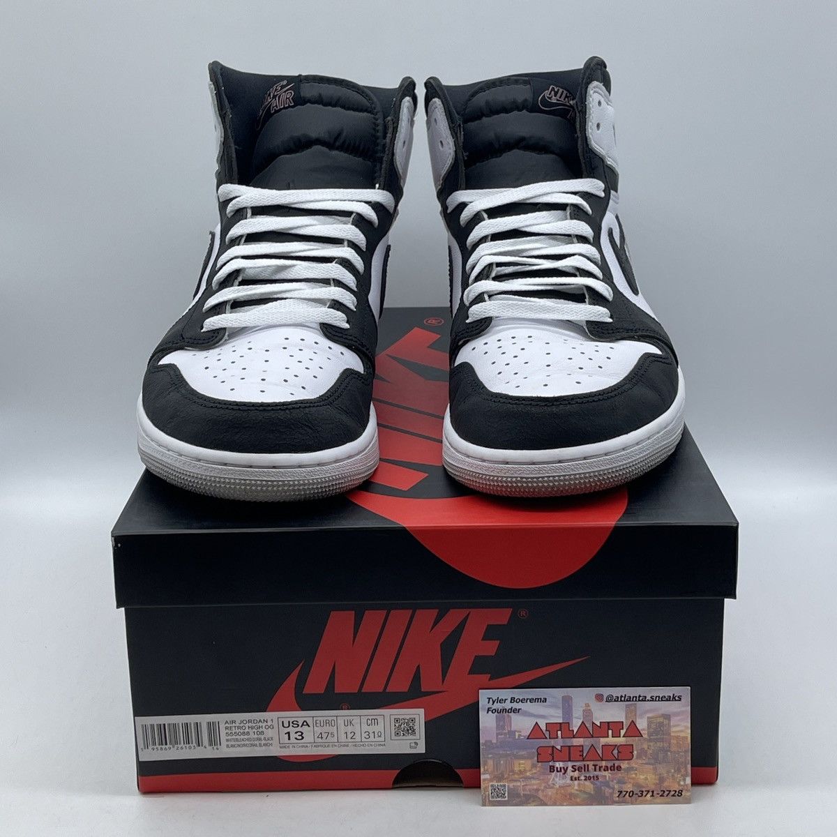 Nike Air Jordan 1 high OG stage haze Size US 13 / EU 46 - 2 Thumbnail