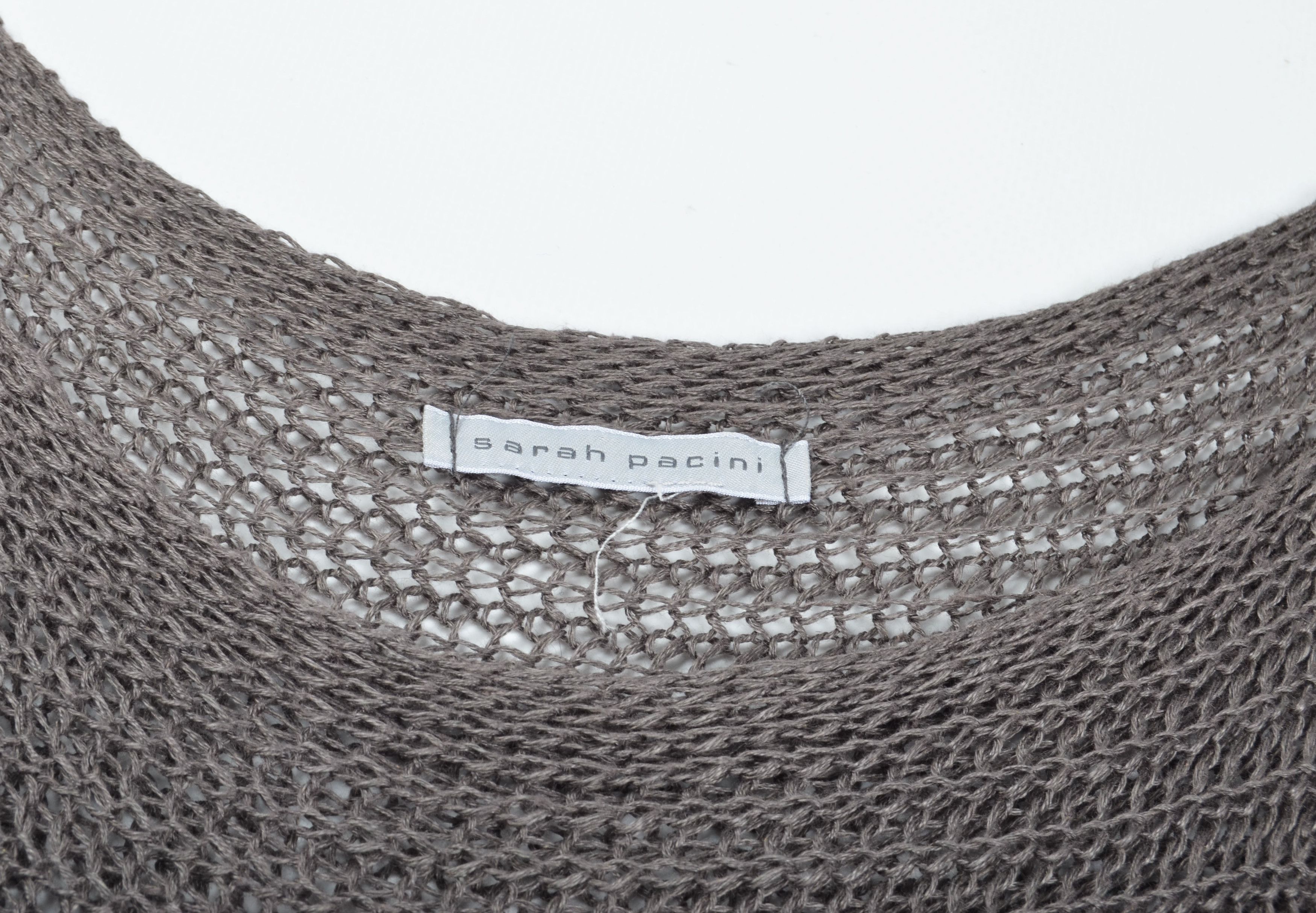 Sarah Pacini Sarah Pacini Avant Garde Fishnet Open Knit Tunic Size ONE SIZE - 7 Thumbnail