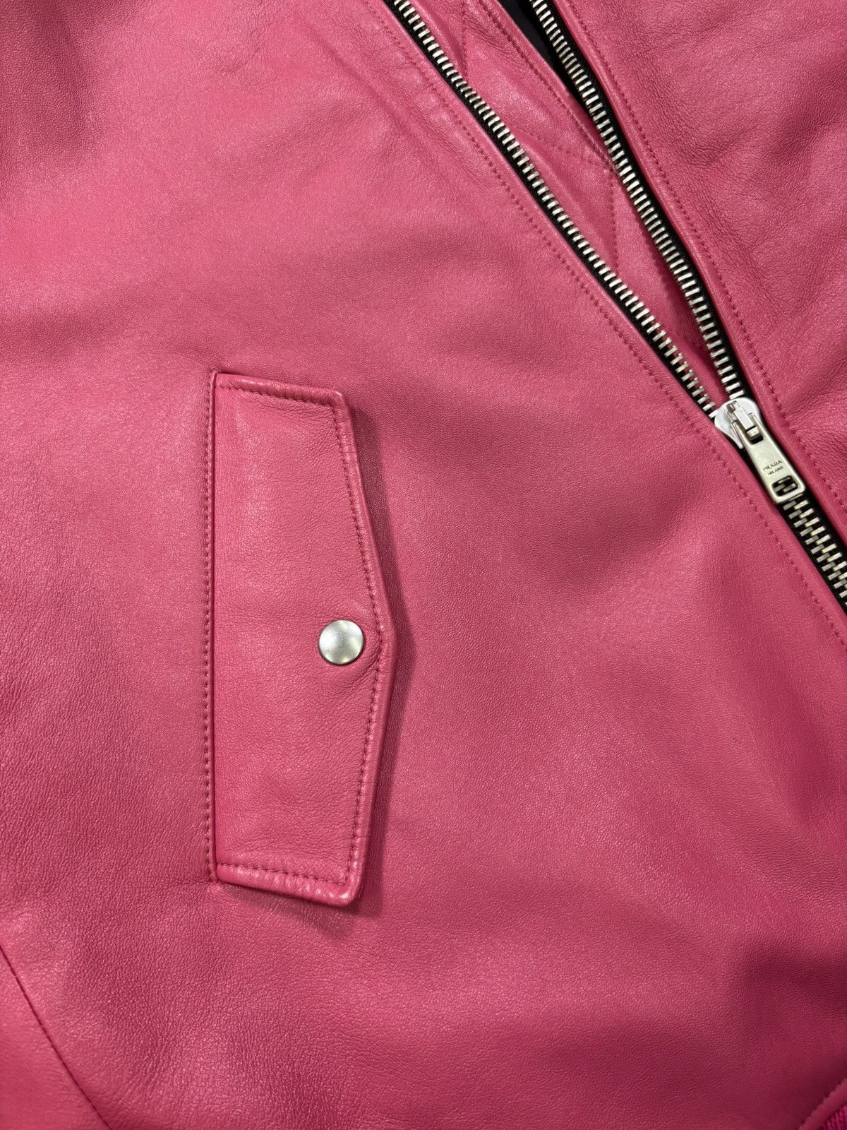 Prada Prada Enameled Metal Triangle Bomber Jacket (2021) Size US M / EU 48-50 / 2 - 7 Thumbnail