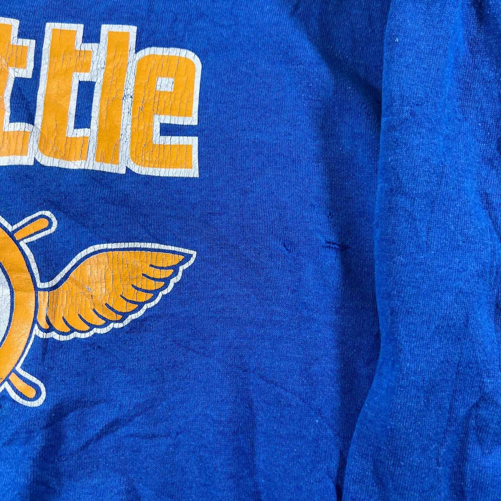 Logo 7 Vintage 90s Seattle MLB Big Logo Crewneck Sweatshirt Size US 34 / EU 50 - 4 Thumbnail