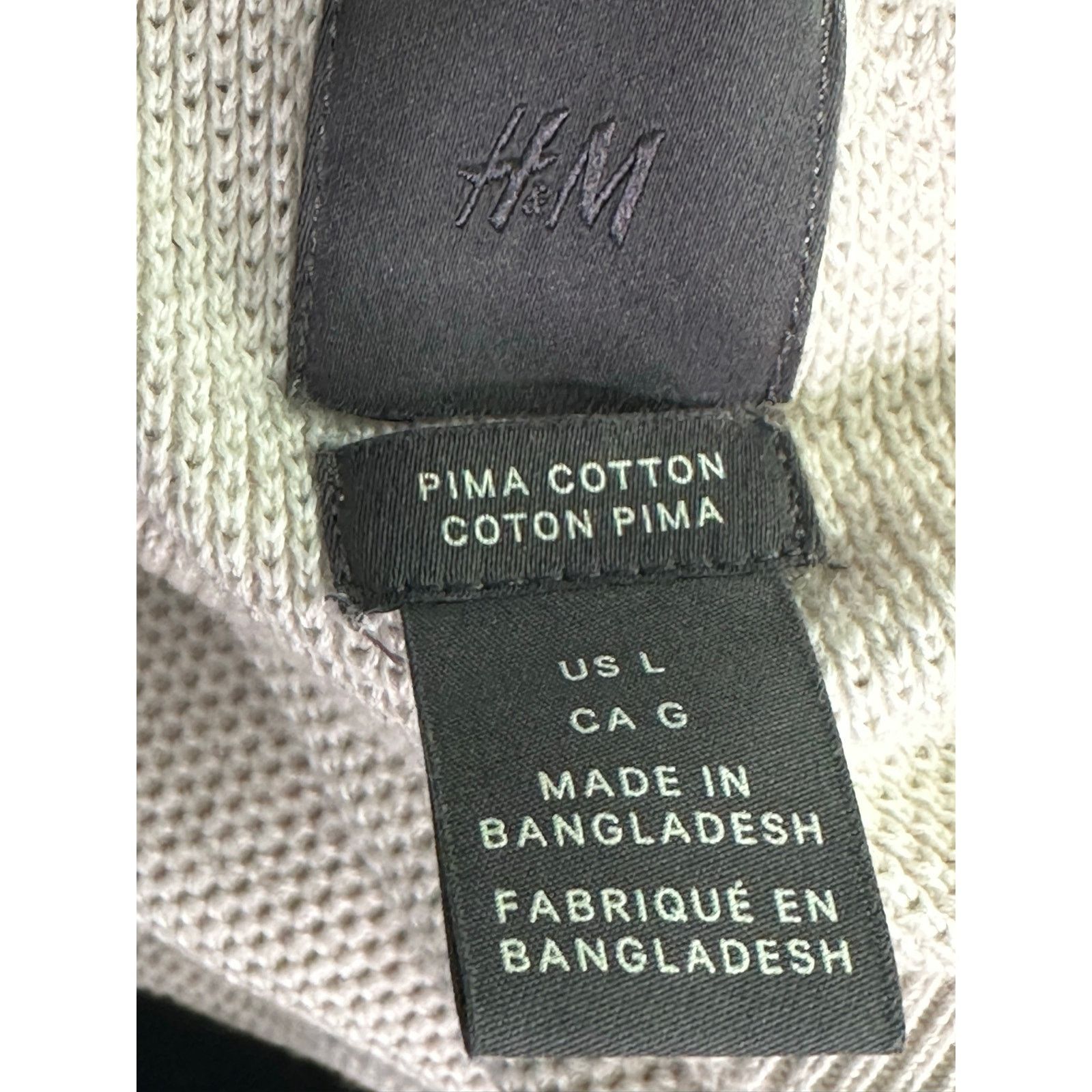 H&M H&M beige long sleeves crew neck sweater size large Size US M / EU 48-50 / 2 - 3 Thumbnail