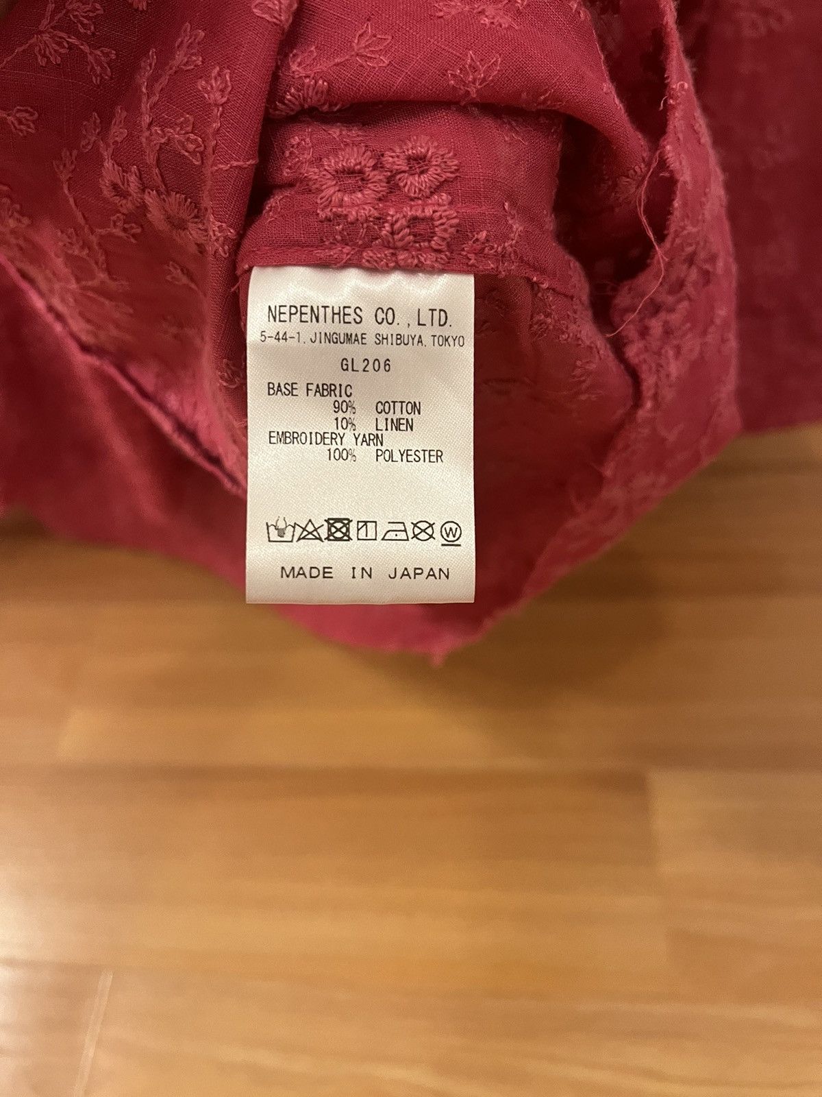 Needles Needles Cut-Off Pink Floral Embroided Shirt Size US M / EU 48-50 / 2 - 10 Thumbnail