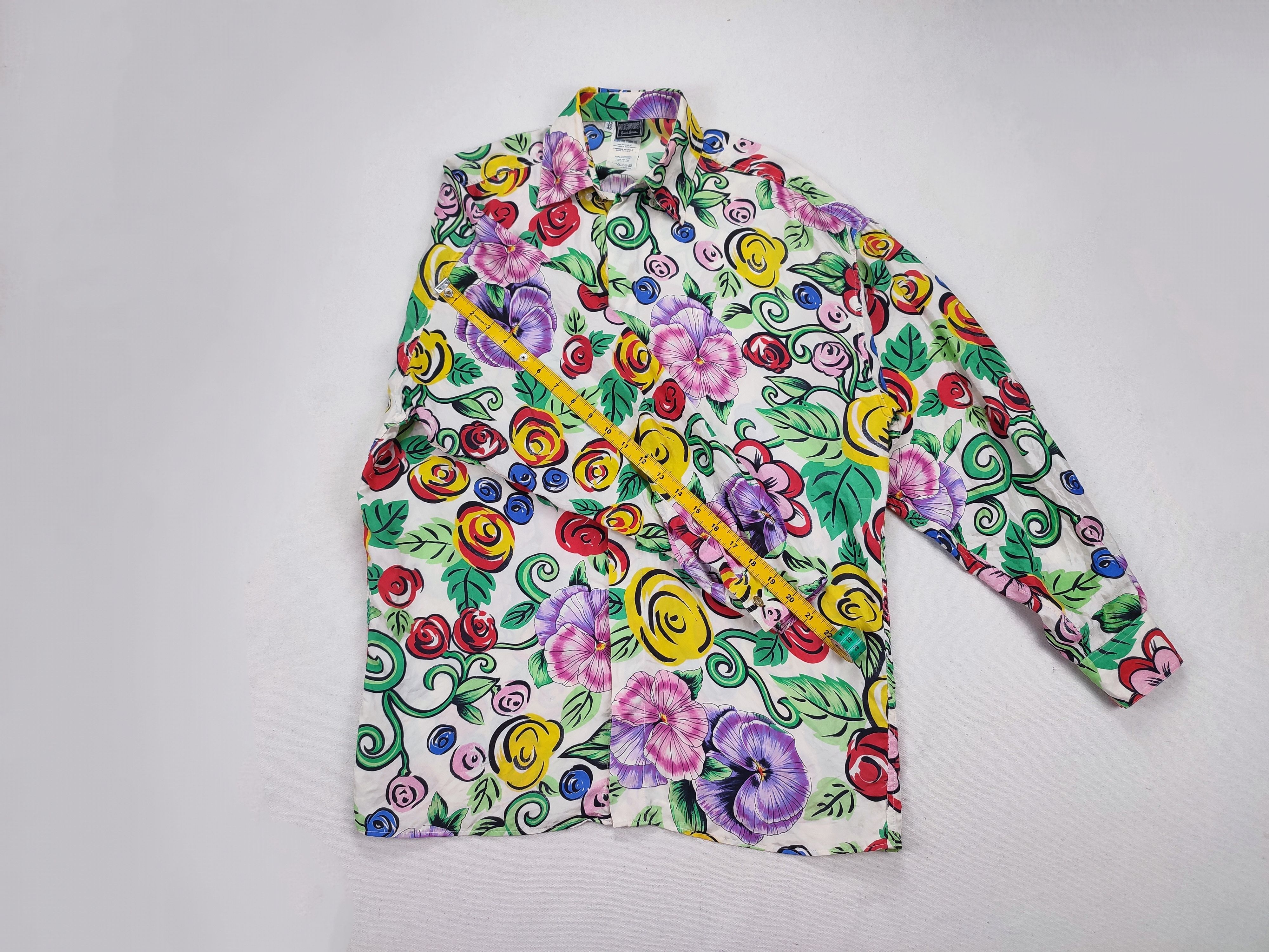 Versace Gianni Versace All Over Print Floral Rayon Shirt Size US M / EU 48-50 / 2 - 6 Thumbnail