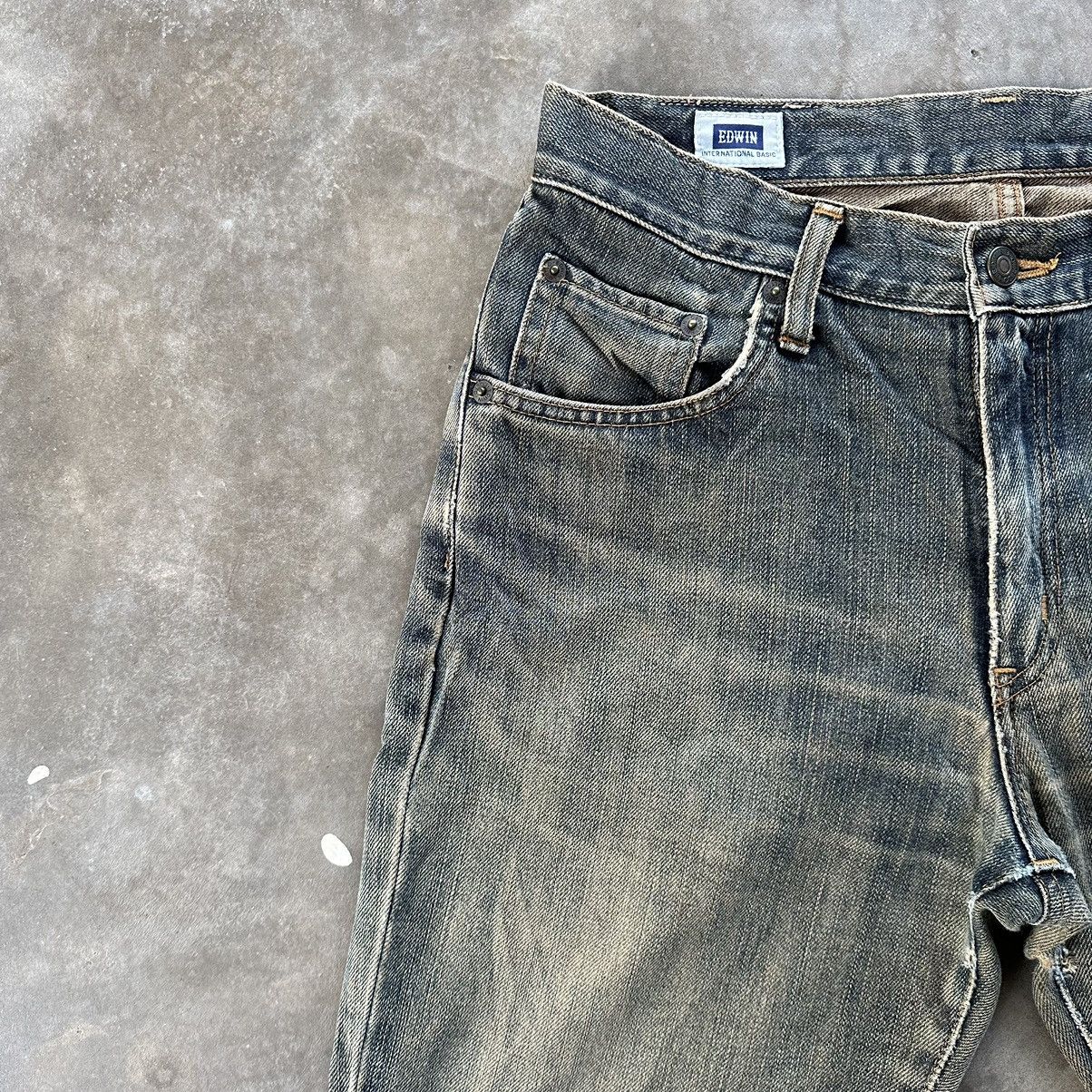 Japanese Brand Vintage Edwin Distressed Rusty Faded Denim Jean Pant Size US 30 / EU 46 - 5 Thumbnail