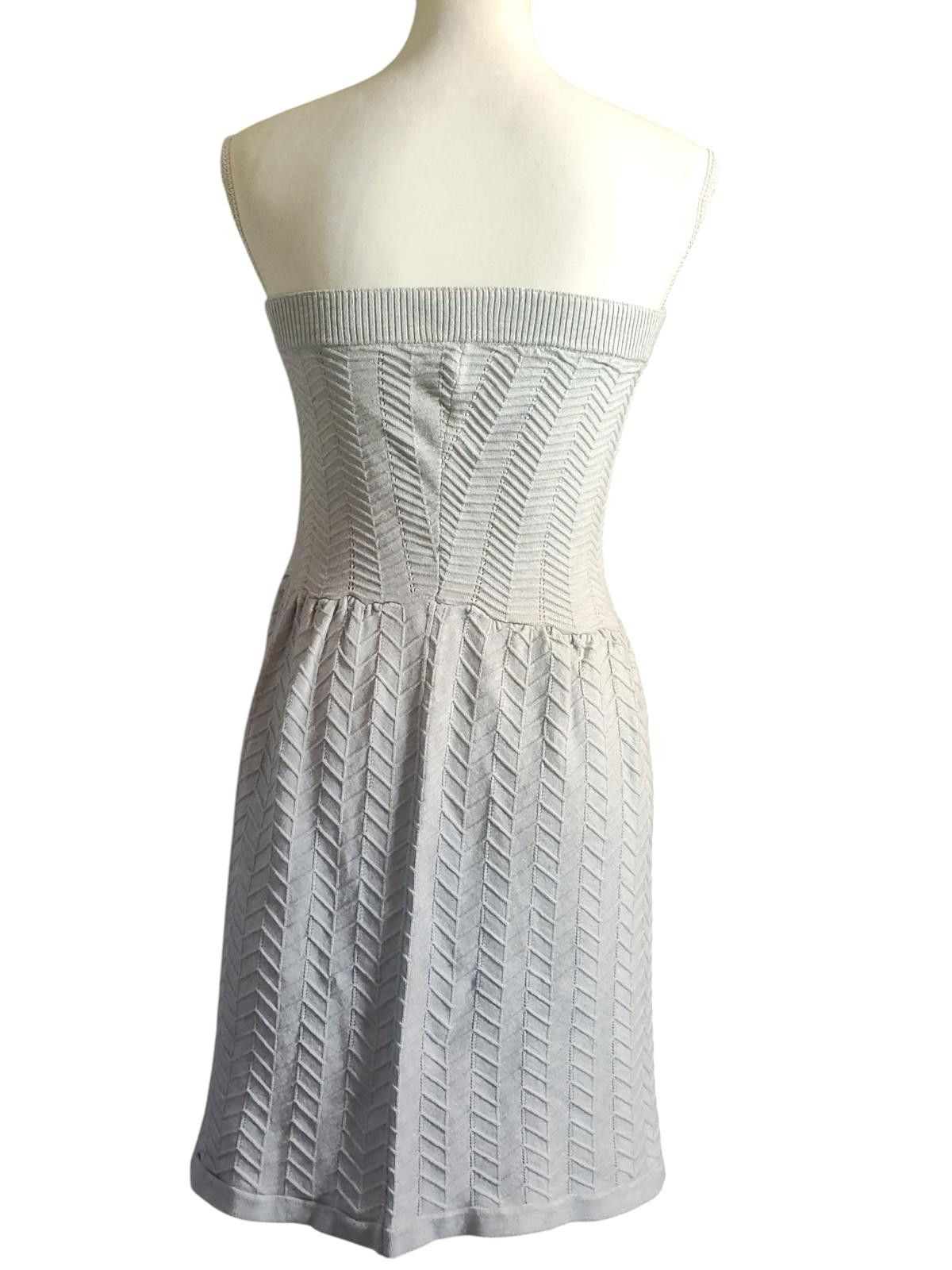 Express Express Women's Strapless Gray Knit Dress Size S / US 4 / IT 40 - 5 Thumbnail