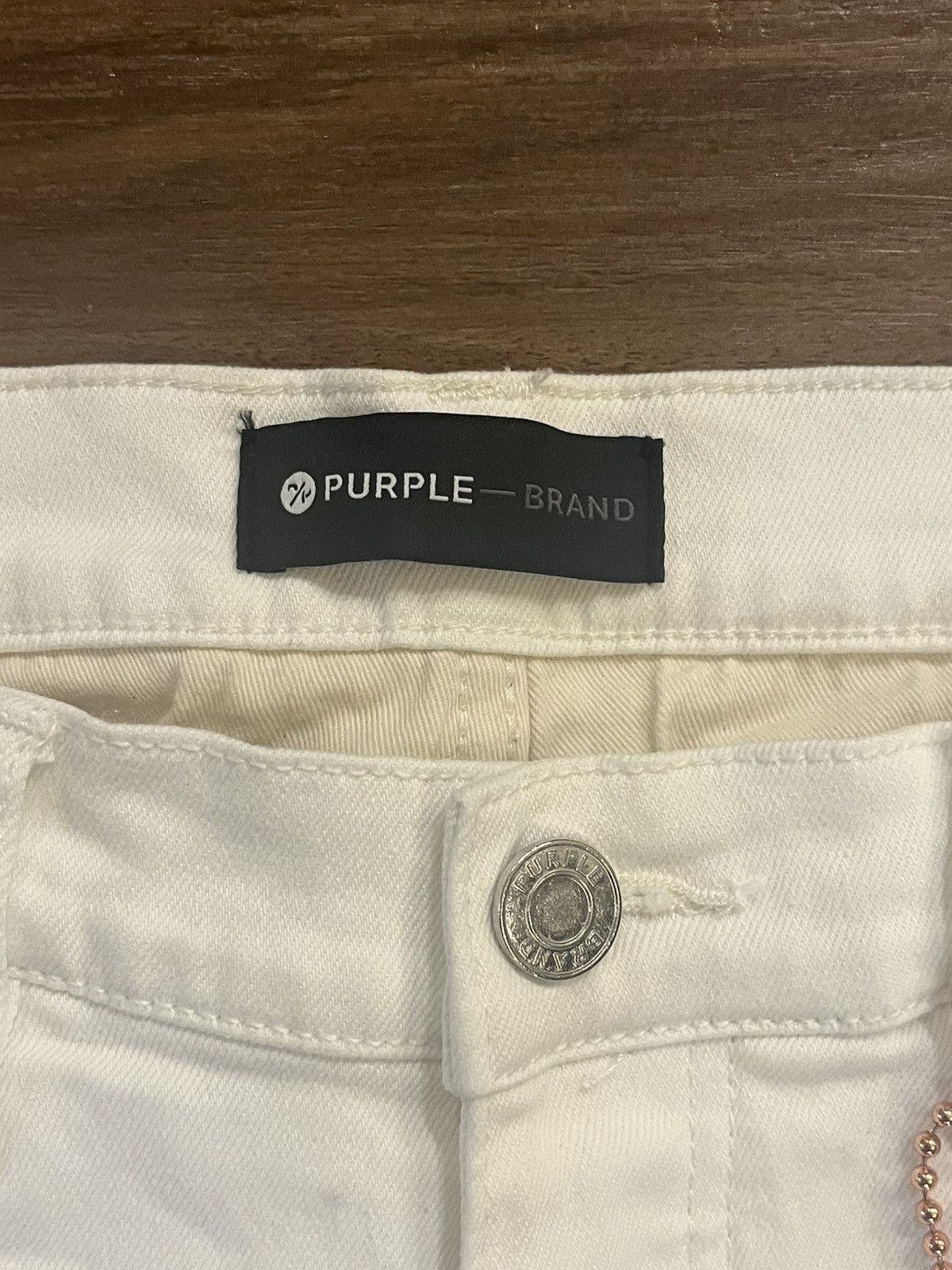 Purple Brand White sz 33 jeans brand new distressed Size US 33 - 5 Thumbnail