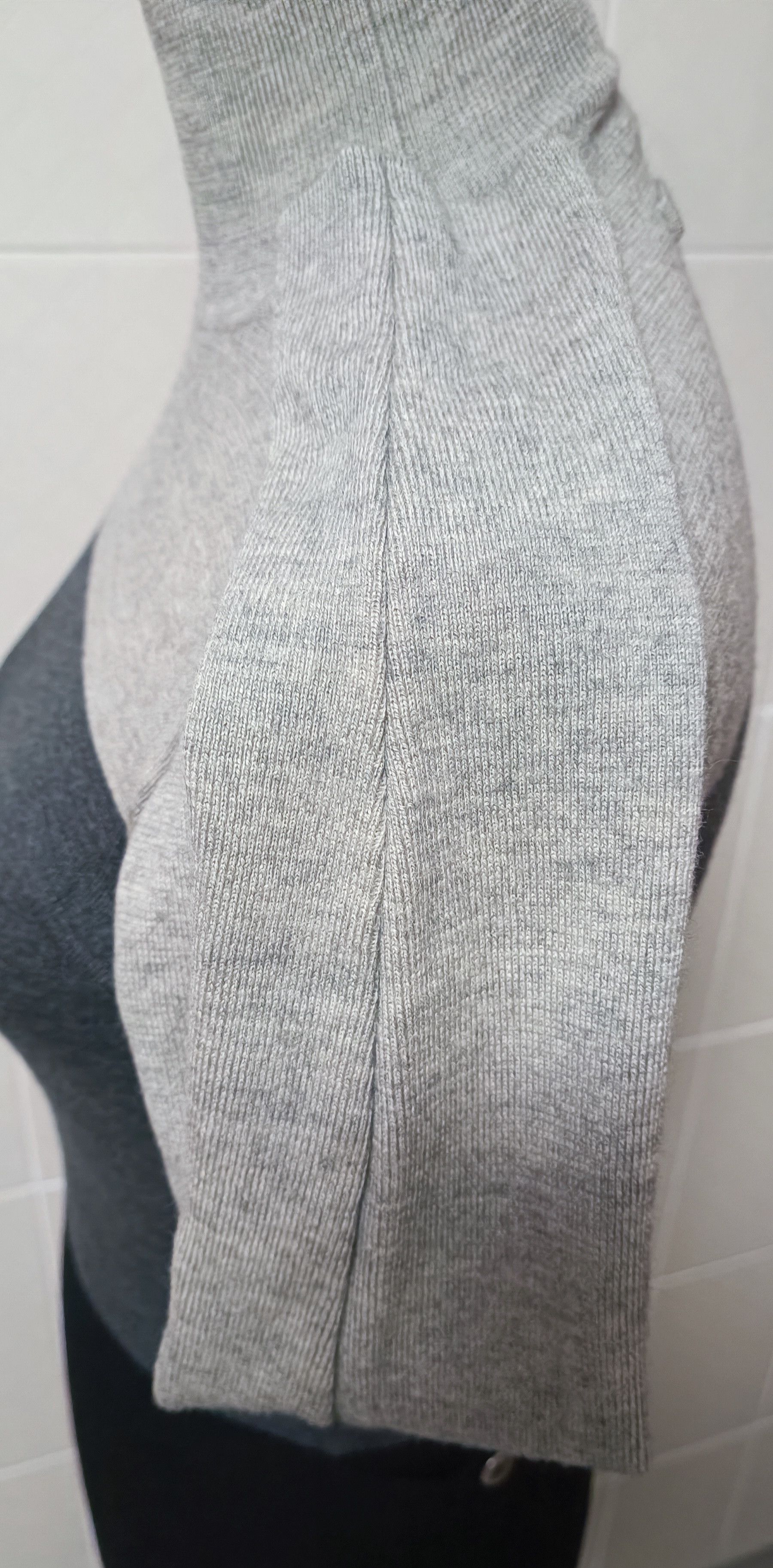 Jean Paul Gaultier Gray wool knit sweater with back pocket. Size S / US 4 / IT 40 - 19 Thumbnail