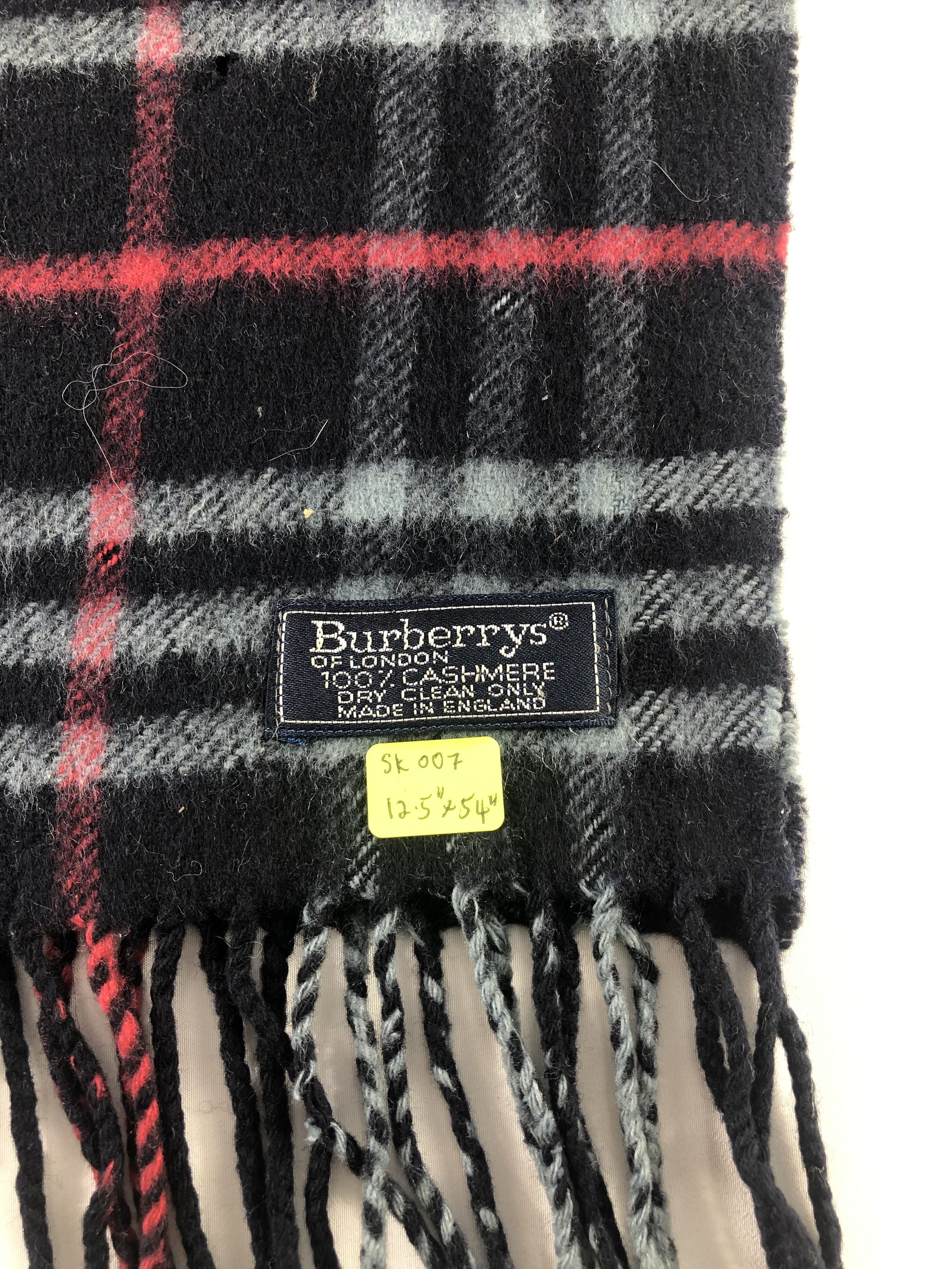 Burberry Burberry Cashmere Scarf / Muffler / Neckwear Size ONE SIZE - 5 Thumbnail