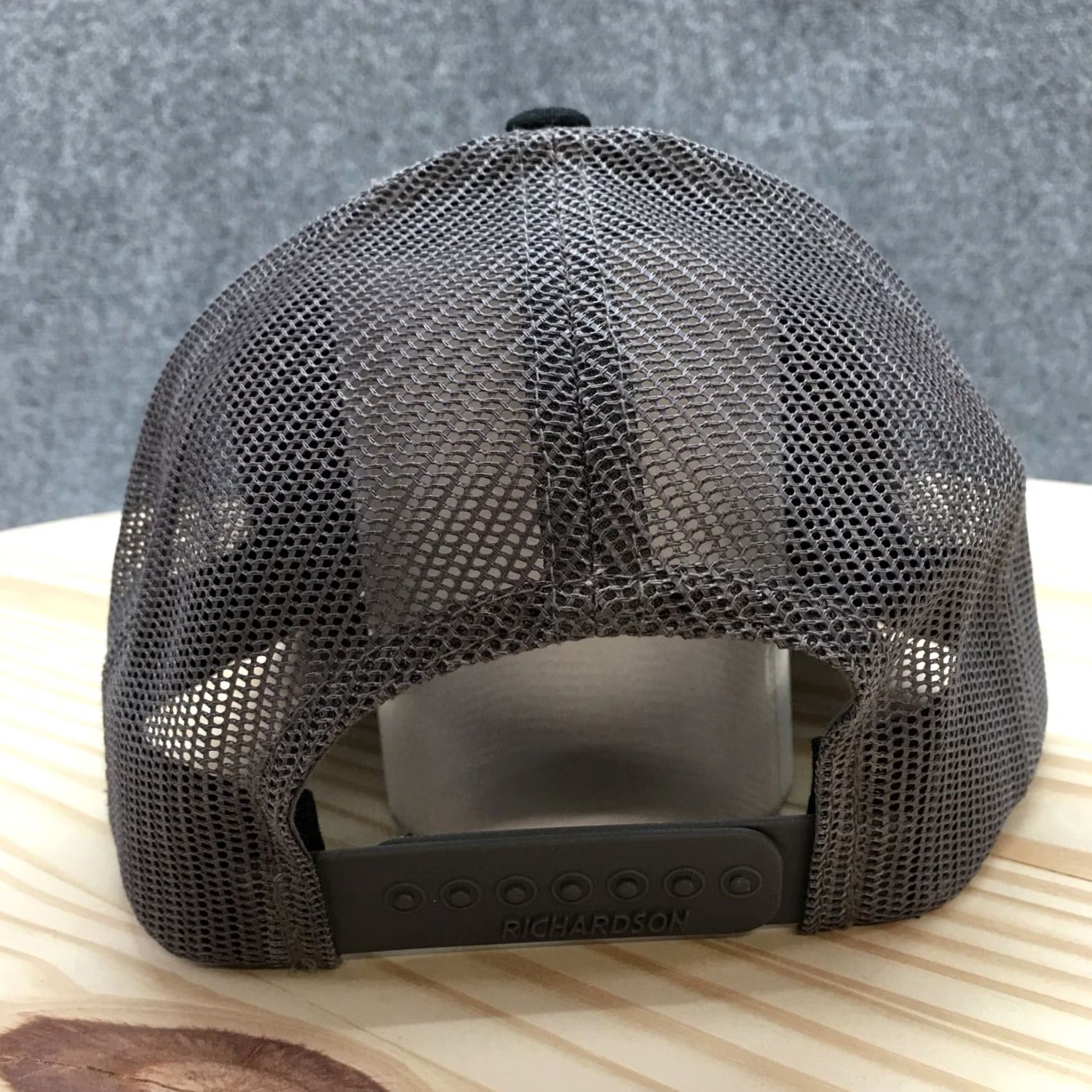 Vintage Richardson Moon Motorsports Trucker Hat Men Black OS Adjustable Embroidered Logo Size ONE SIZE - 7 Thumbnail