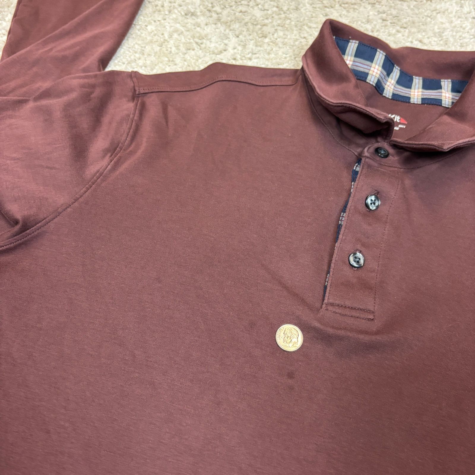 UNTUCKit Untuckit Damaschino Shirt Placket Long Sleeve Large Size US L / EU 52-54 / 3 - 9 Thumbnail