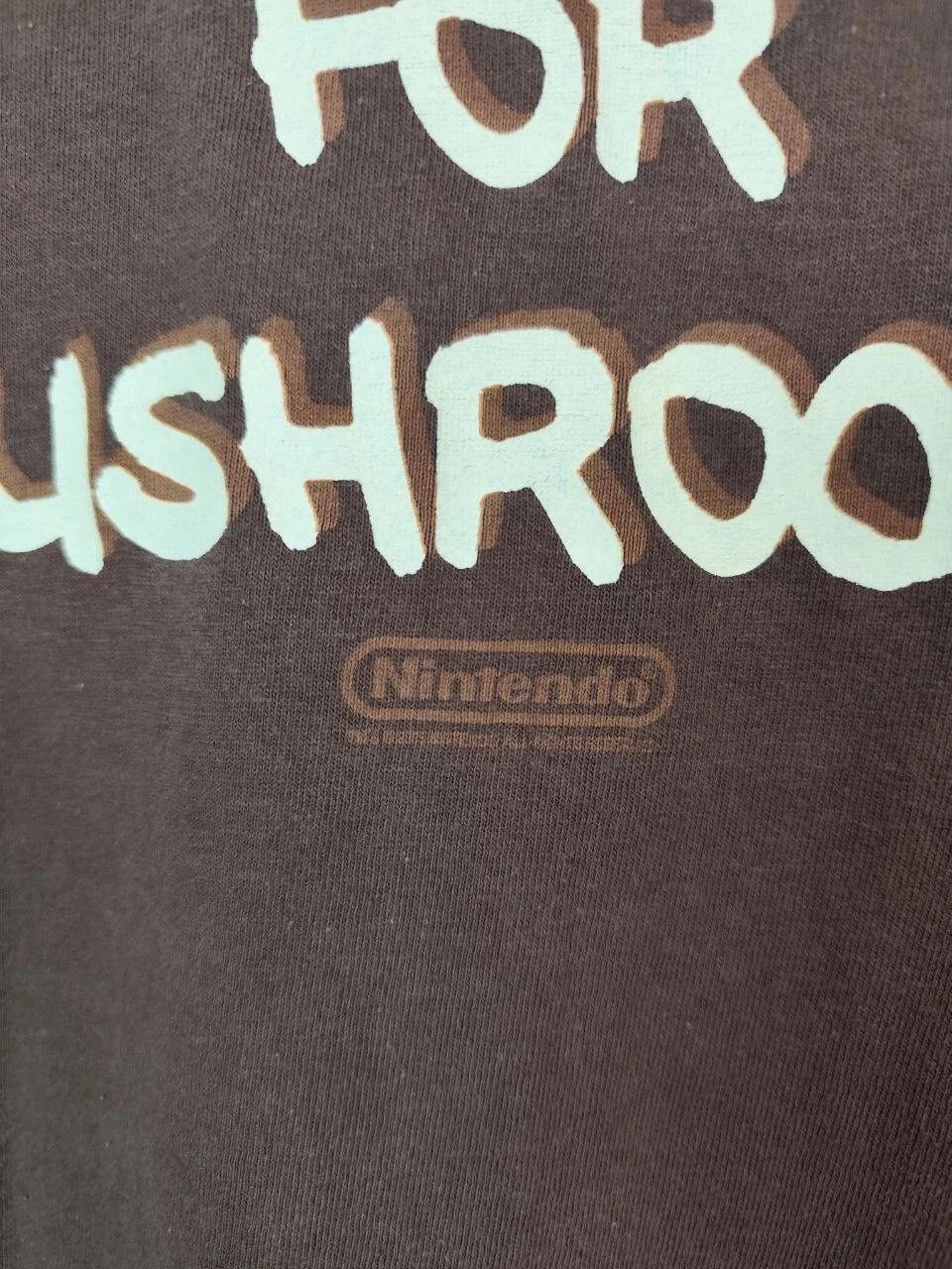 Fruit Of The Loom Vintage Super Mario T-Shirt Will Play For Mushrooms Slogan L Size US L / EU 52-54 / 3 - 4 Thumbnail