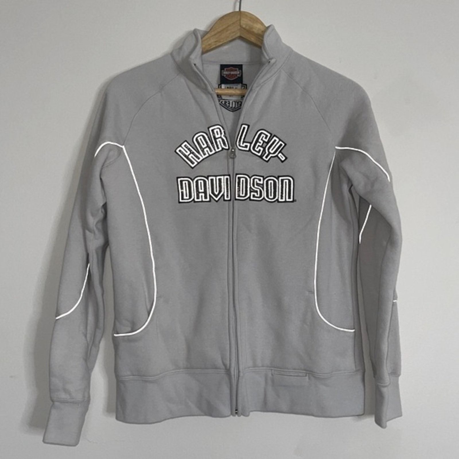 Harley Davidson HARLEY-DAVIDSON DEFLECTOR UNISEX HOODED RIDING FLEECE JACKET Size M / US 6-8 / IT 42-44 - 4 Thumbnail