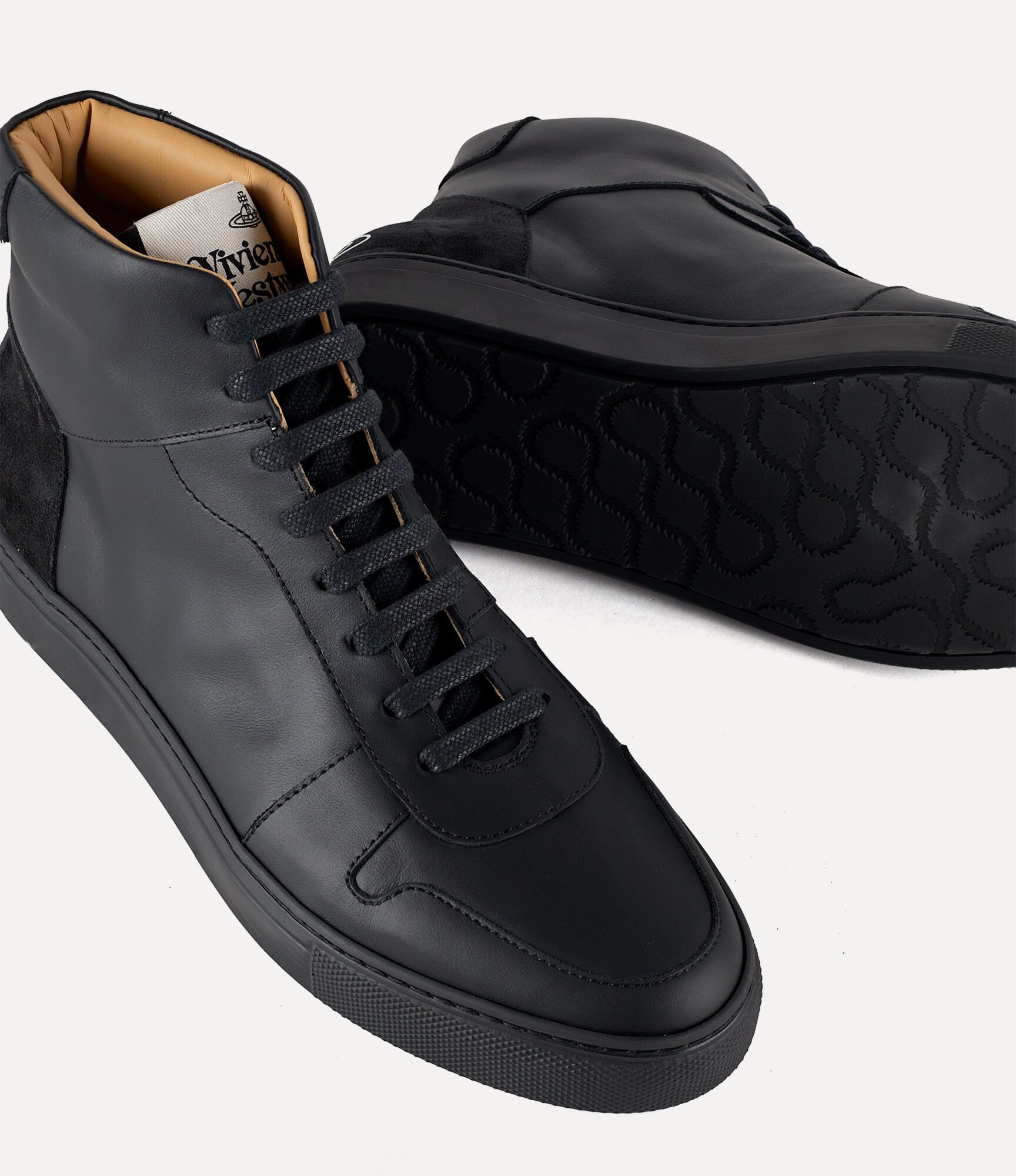 Vivienne Westwood o1y0525 Hi-Top Sneakers in Black Size US 8 / EU 41 - 3 Thumbnail