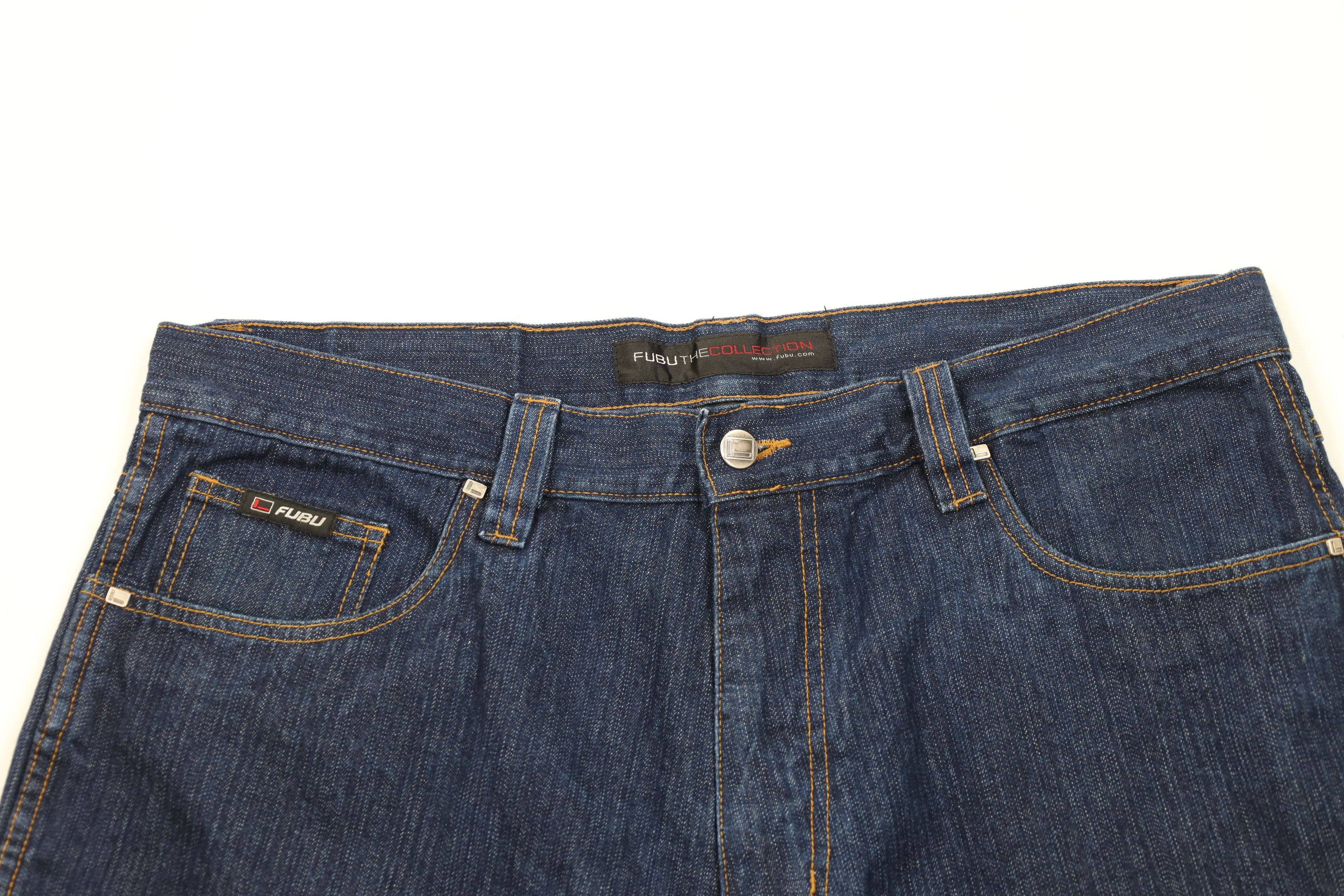 Fubu Vintage 90s Y2K FUBU Relaxed Fit Denim Jean Shorts Jorts Size US 38 / EU 54 - 2 Thumbnail