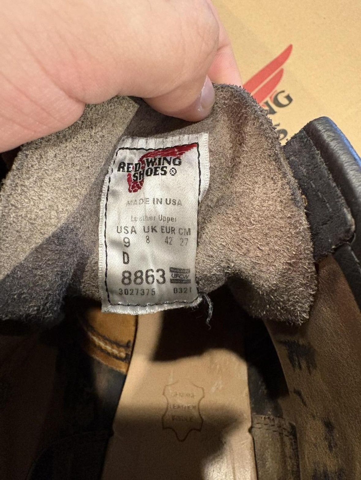 Red Wing Redwing black new-buck moc toe Size US 9 / EU 42 - 7 Thumbnail