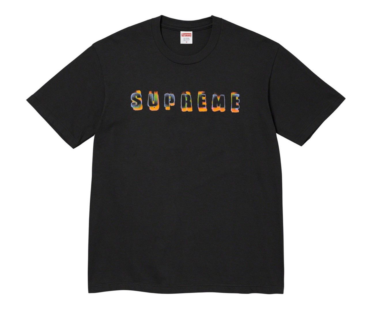 image of Supreme Stencil Tee in Black, Men's (Size XL)