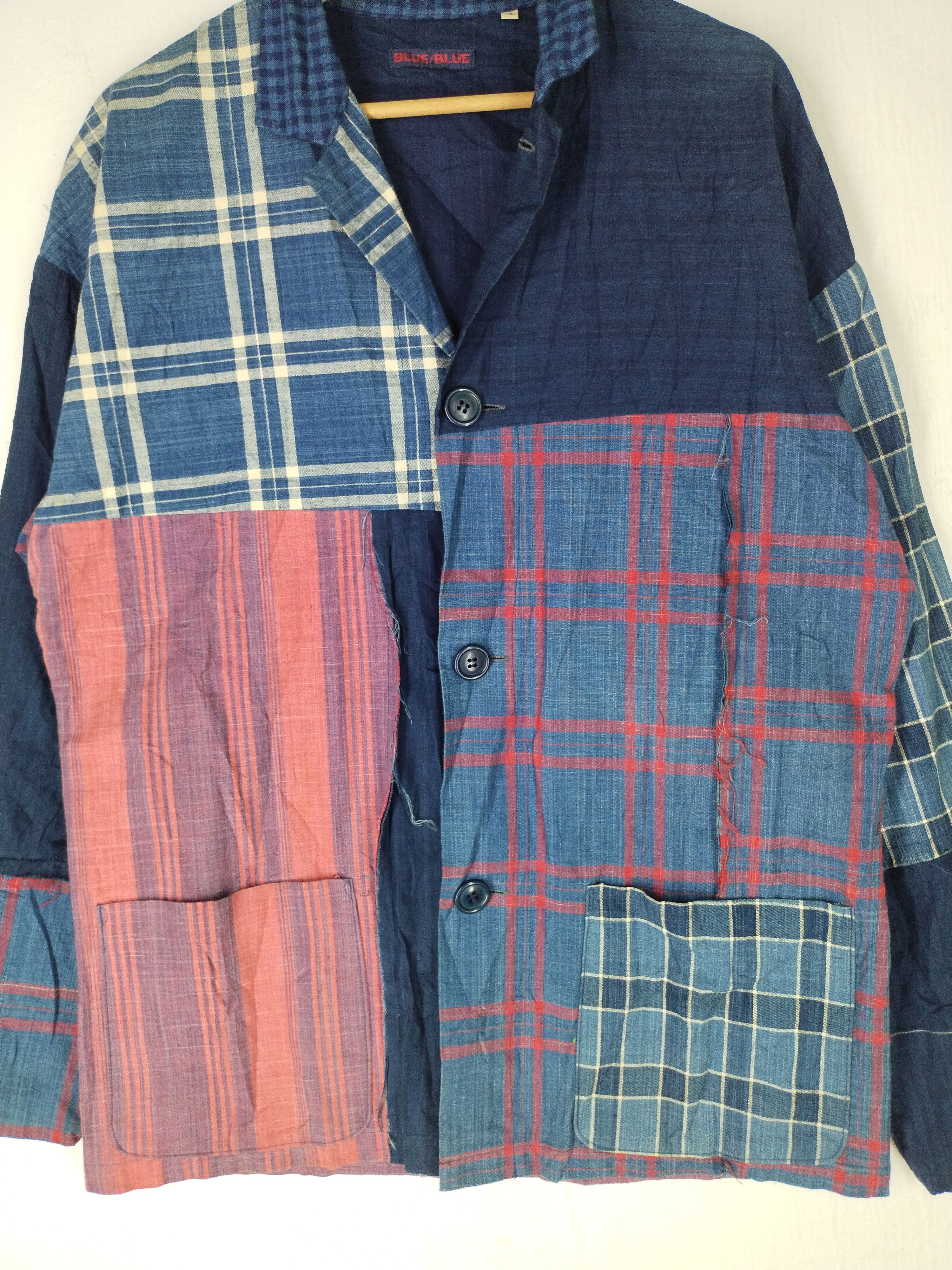 Blue Blue Japan Vintage Blue/Blue Patchwork Jacket Size US M / EU 48-50 / 2 - 5 Thumbnail