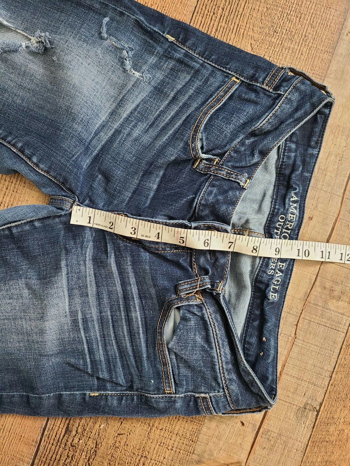 Designer American Eagle Jegging Super Stretch 4 Distressed Size 27" / US 4 / IT 40 - 6 Thumbnail