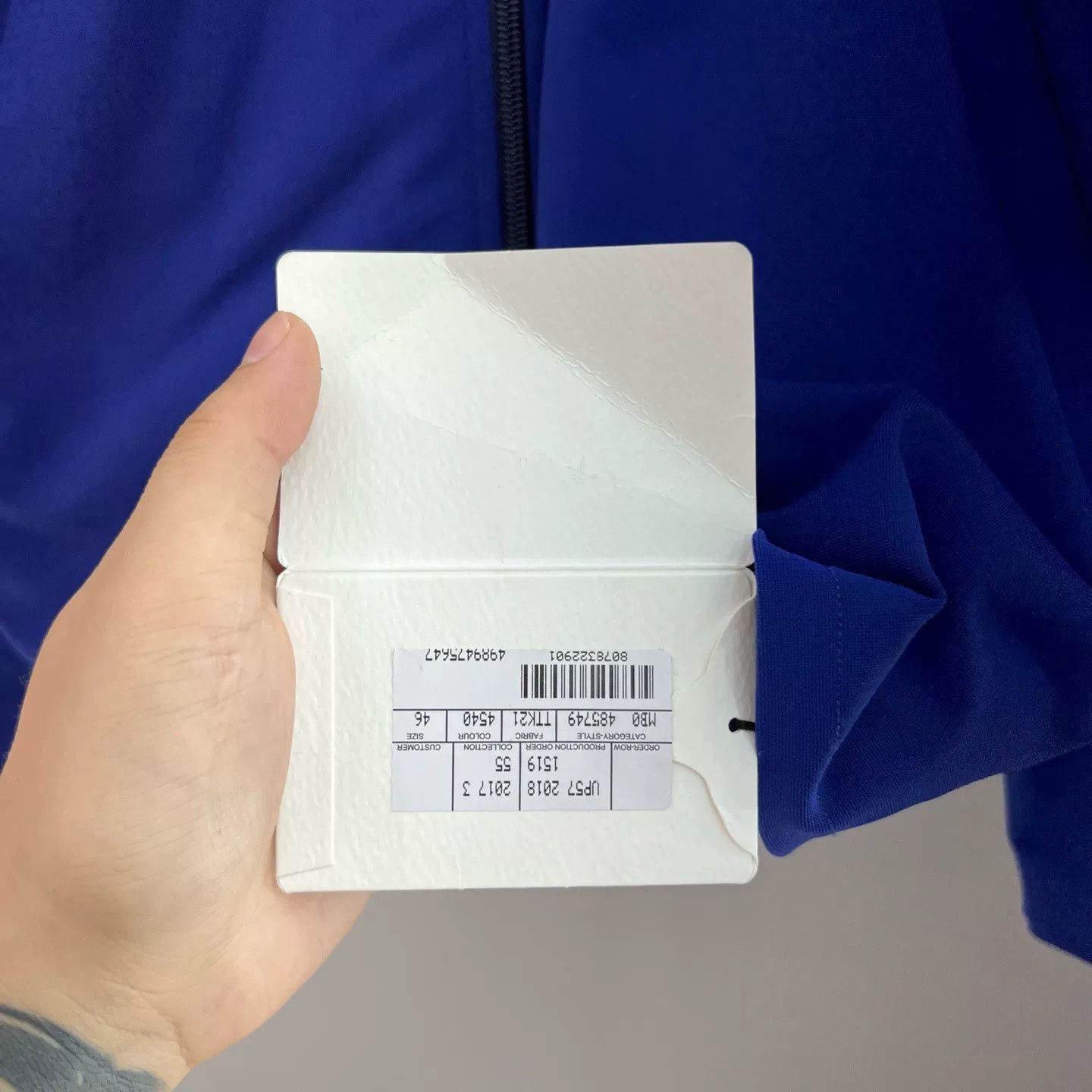 Balenciaga Balenciaga Blue Purple Zip Jacket Size US XL / EU 56 / 4 - 5 Thumbnail