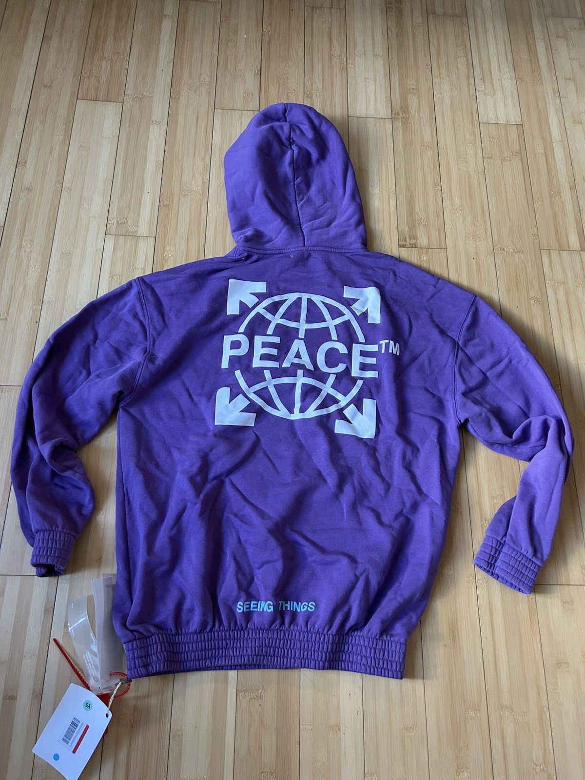 Off-White Off-White Peace ☮️ hoodie M new Size US M / EU 48-50 / 2 - 1 Thumbnail