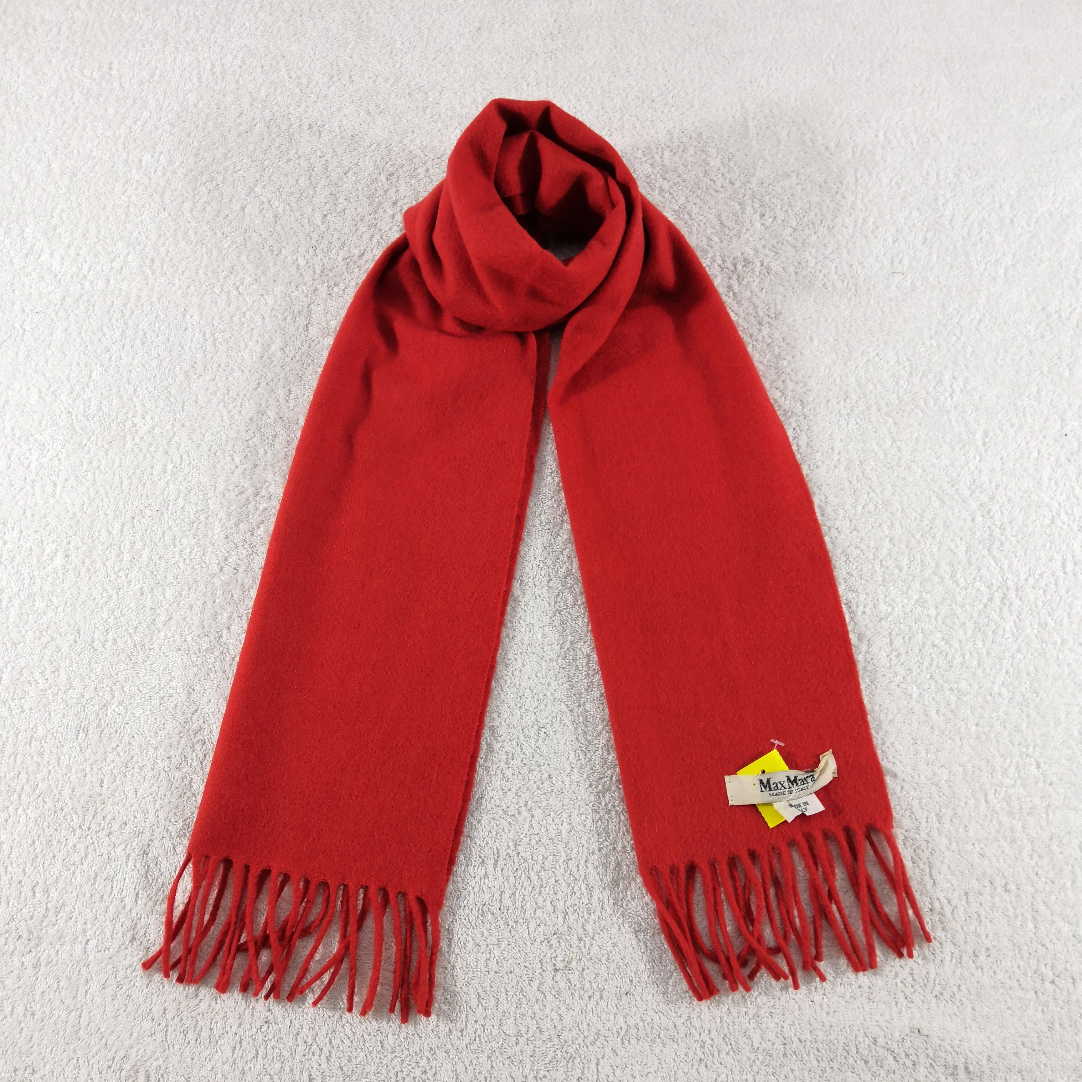 Max Mara Vintage Max Mara Wool Scarf Fringe Muffler Winter Scarves. Size ONE SIZE - 1 Thumbnail