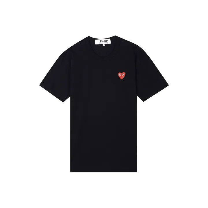 Comme des Garcons Comme des Garçons Play Black Heart Short Sleeve T-Shirt 0079 Size US M / EU 48-50 / 2 - 1 Thumbnail
