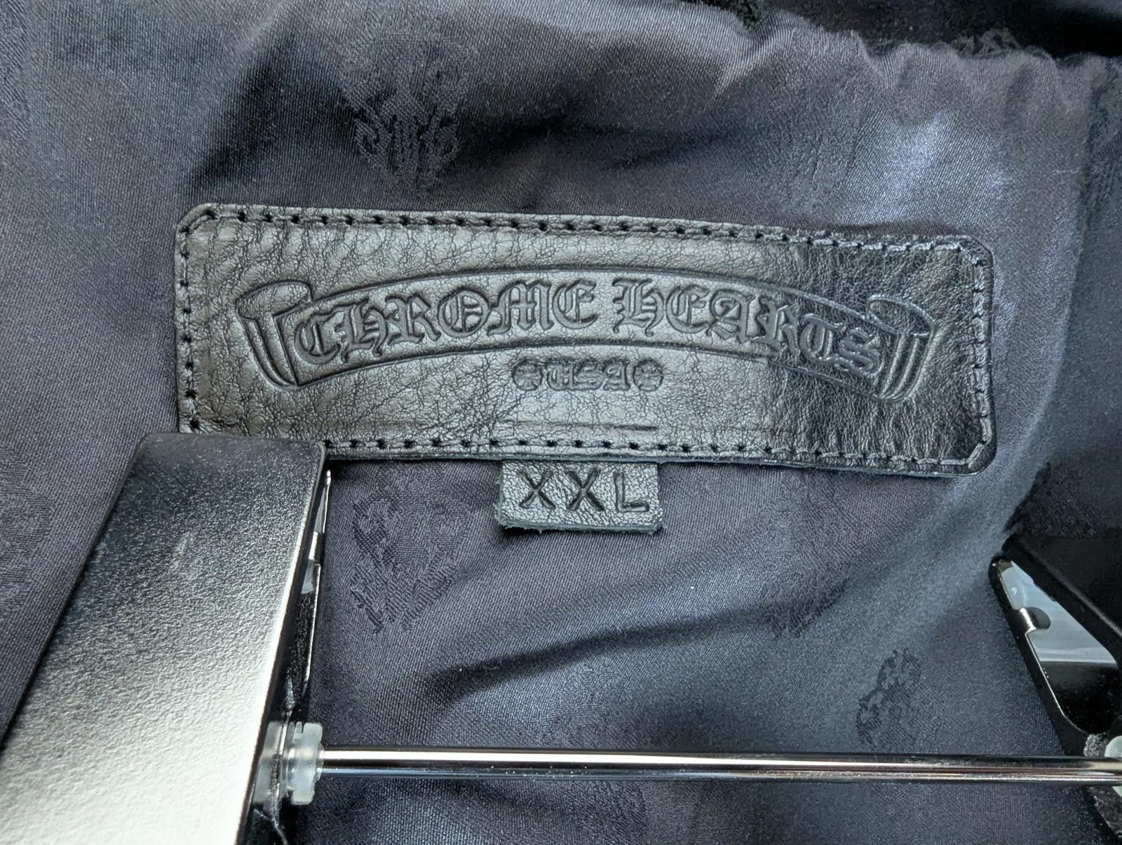 Chrome Hearts Chrome Hearts Leather Zip Up Hoodie in Black - XX-Large Size US XXL / EU 58 / 5 - 10 Thumbnail