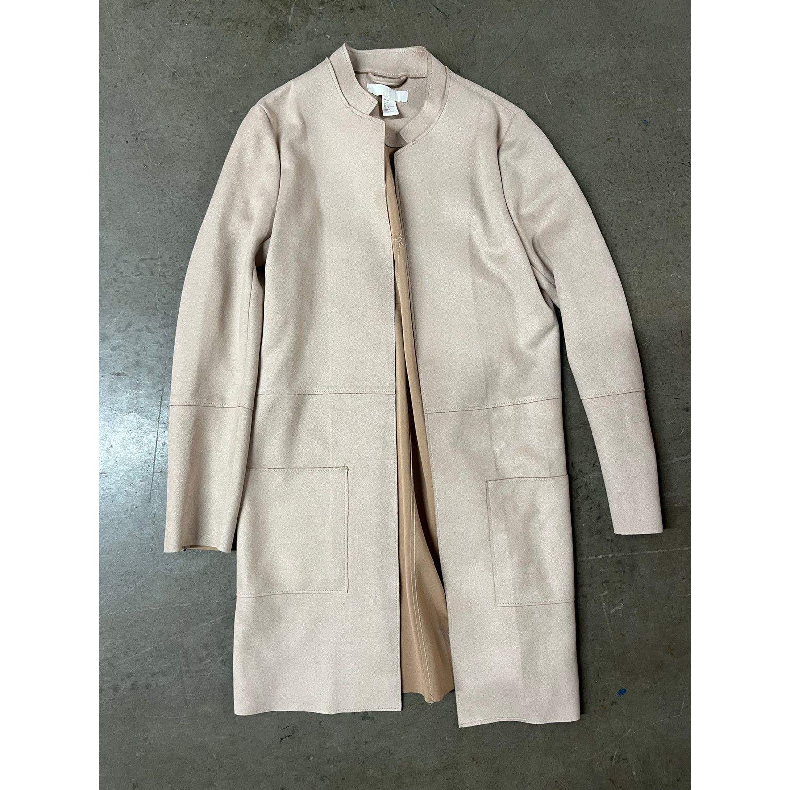 H&M H&M - Suede Long Jacket / size 4 / Beige Size S / US 4 / IT 40 - 1 Thumbnail