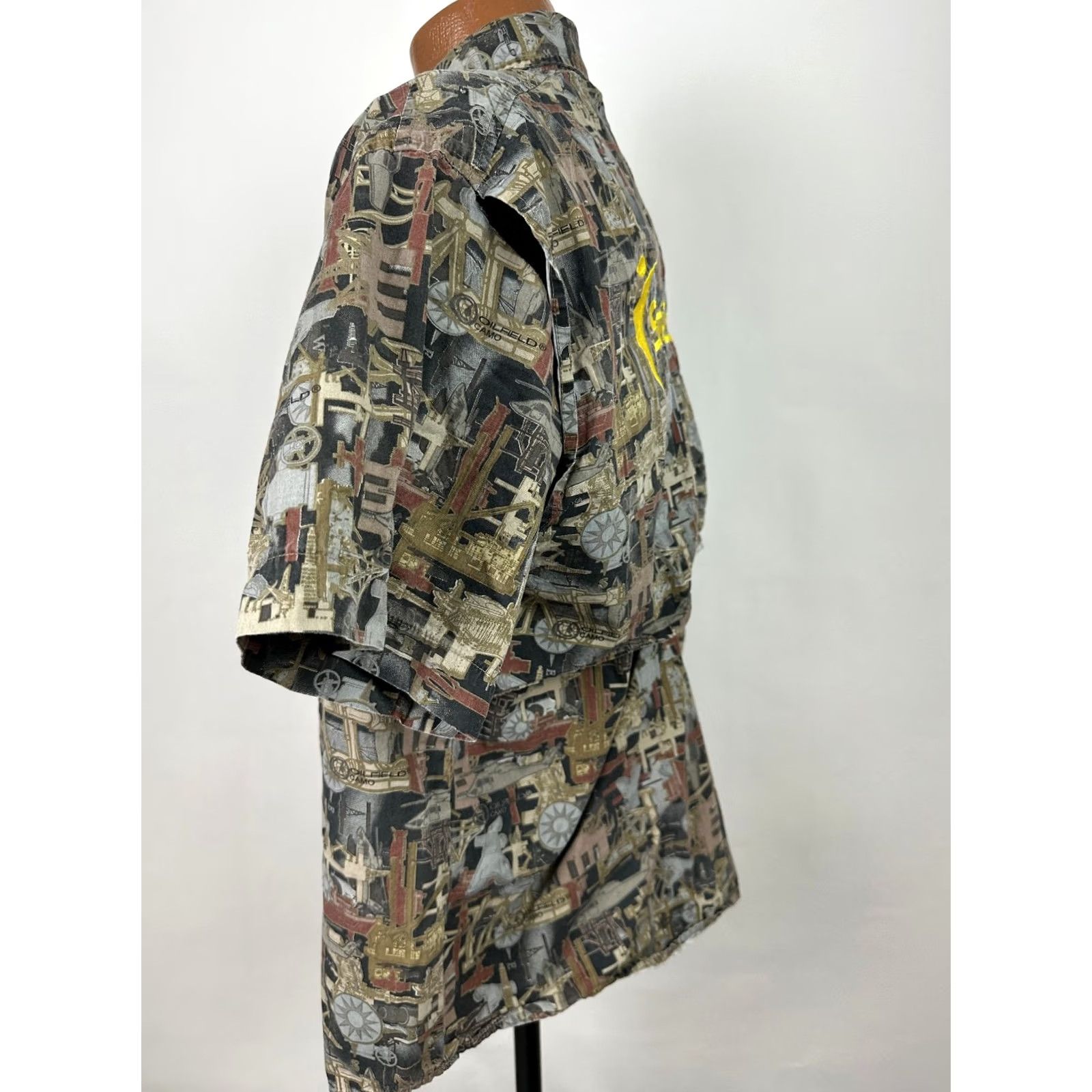 GAS Oilfield Camo Shirt Men Small Button-Down Pockets Cotton Size US S / EU 44-46 / 1 - 5 Thumbnail