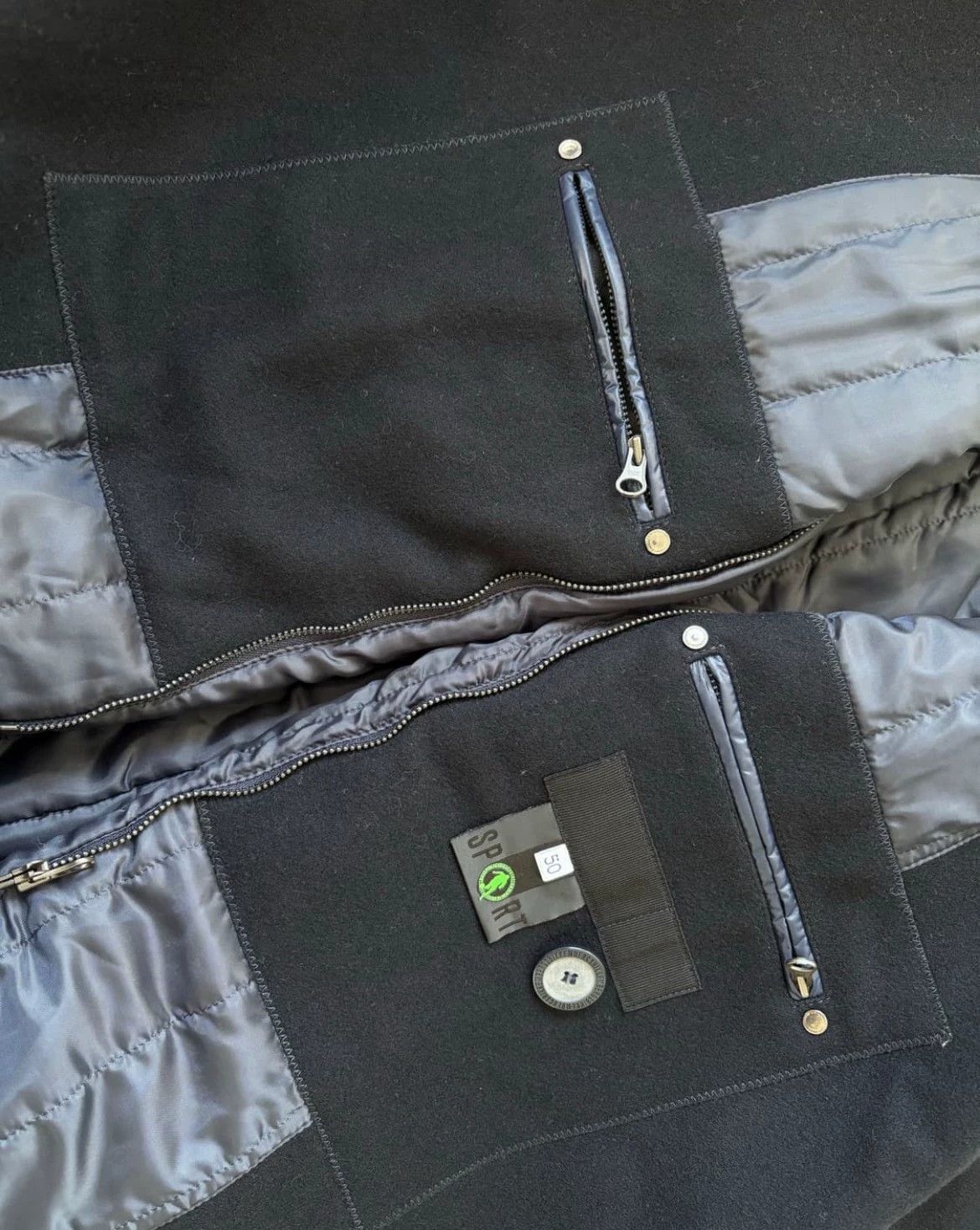 Other Dirk Bikkembergs 09aw 2way wool-cotton jacket Size US M / EU 48-50 / 2 - 4 Thumbnail
