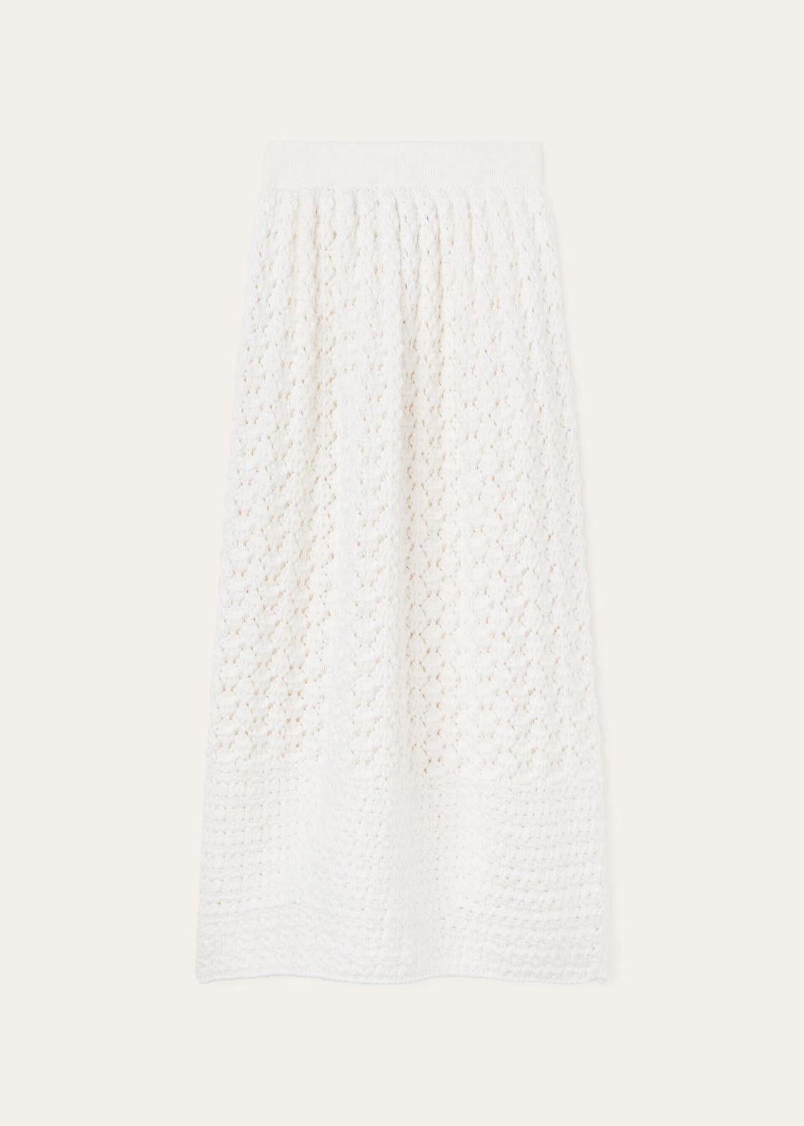 Loro Piana o1srvl11e0425 FAN6365 Nikko Maxi Skirt in White Size 26" / US 2 / IT 38 - 2 Thumbnail